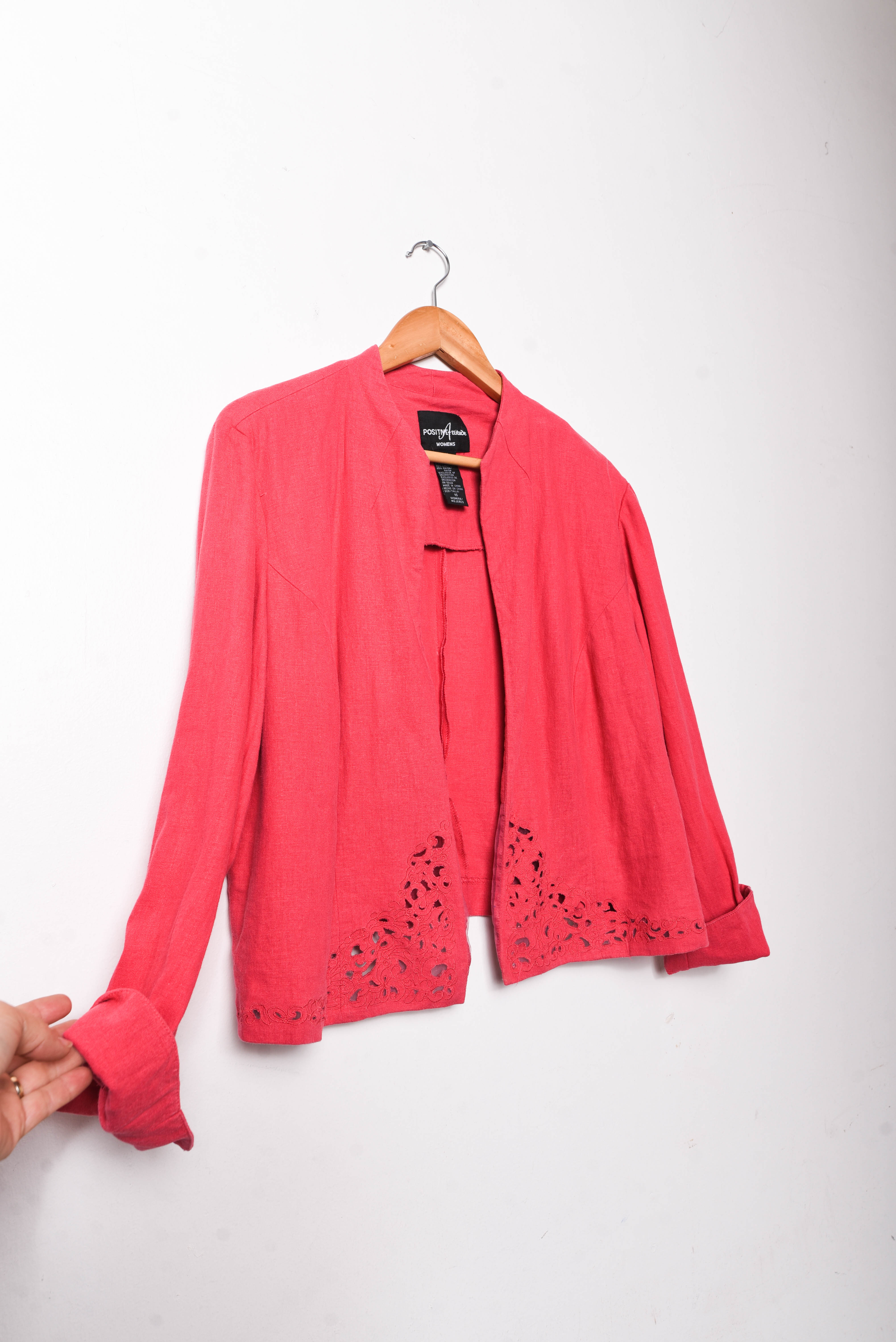 Chaqueta coral lino