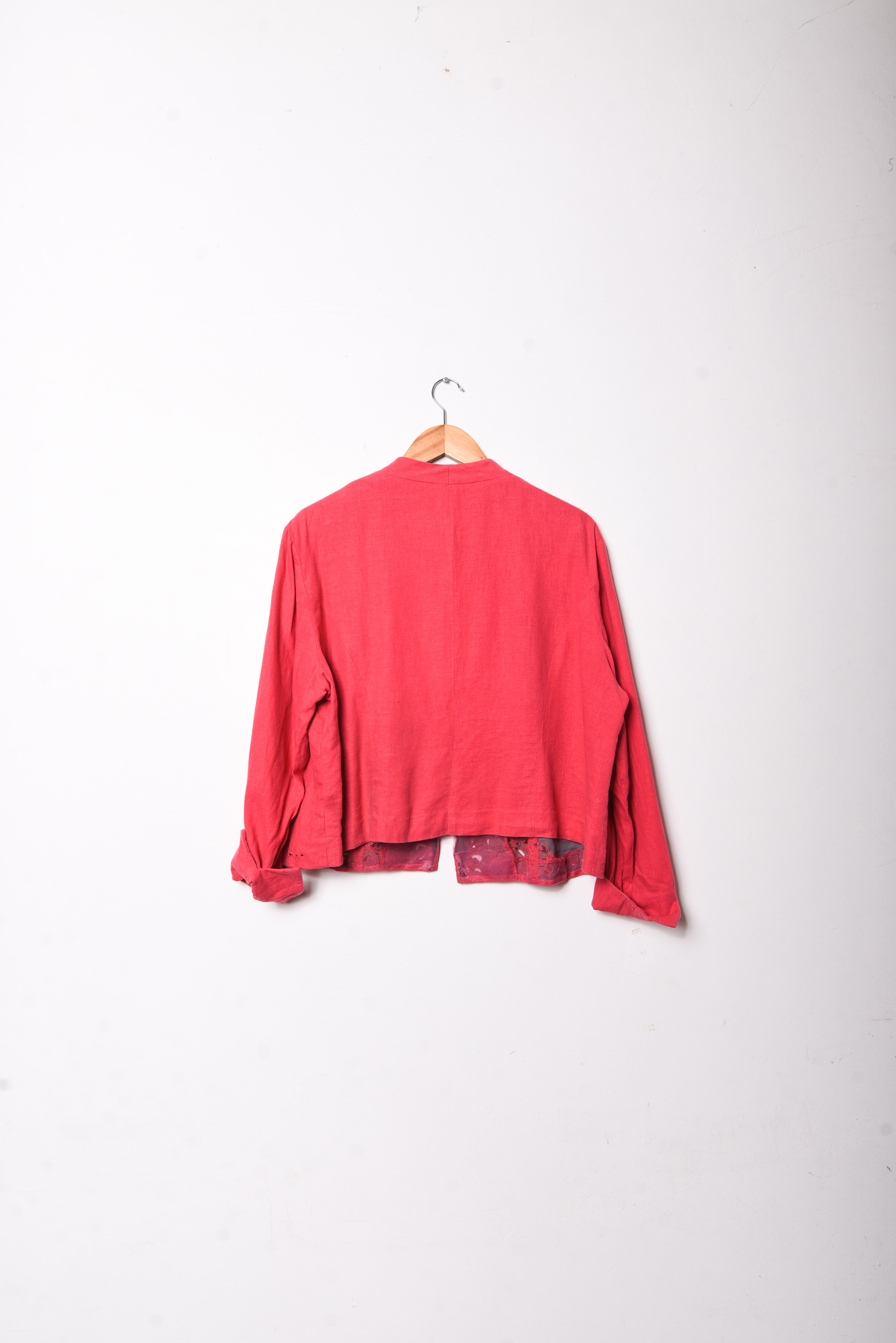 Chaqueta coral lino