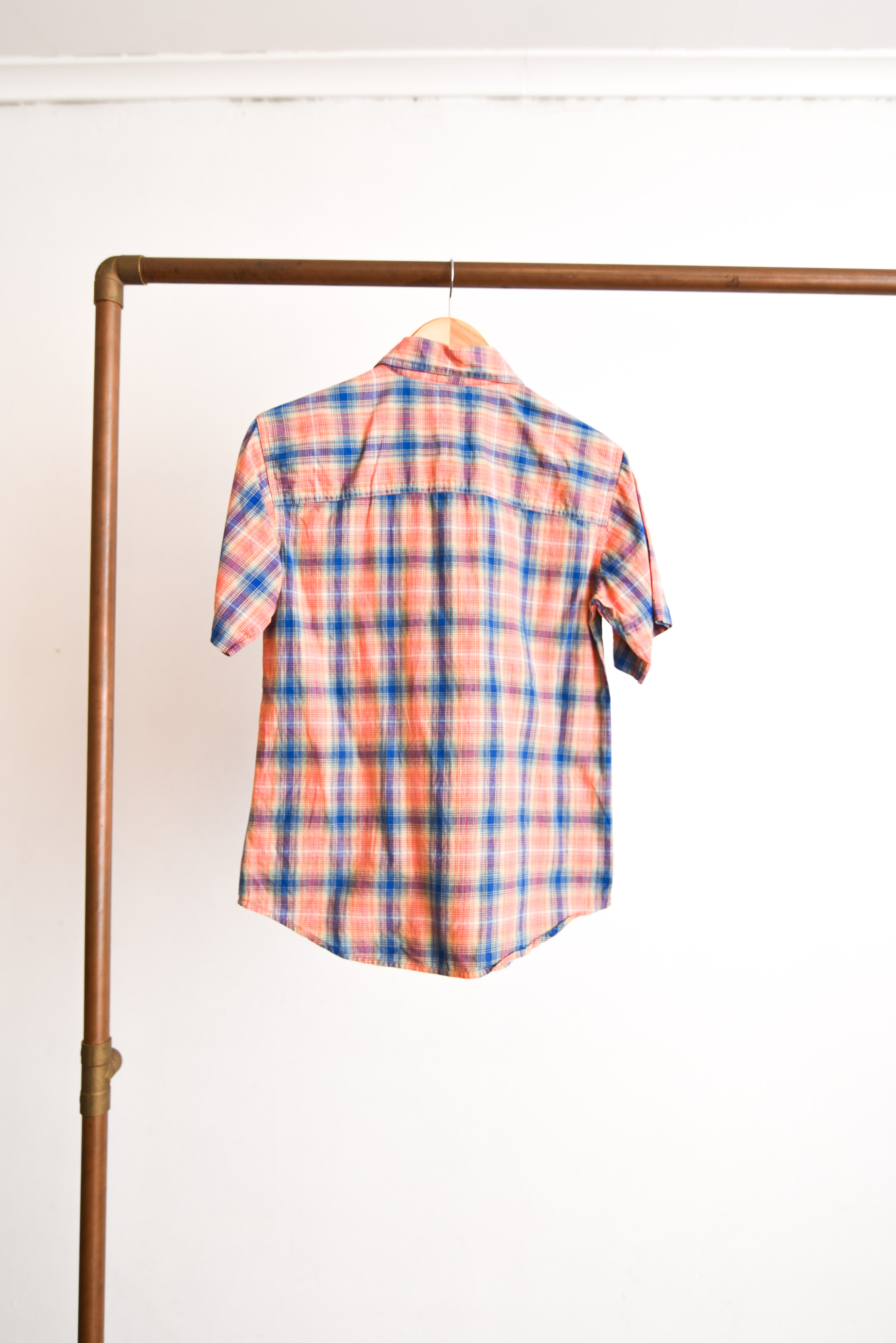 Camisa tartán bordada 90s