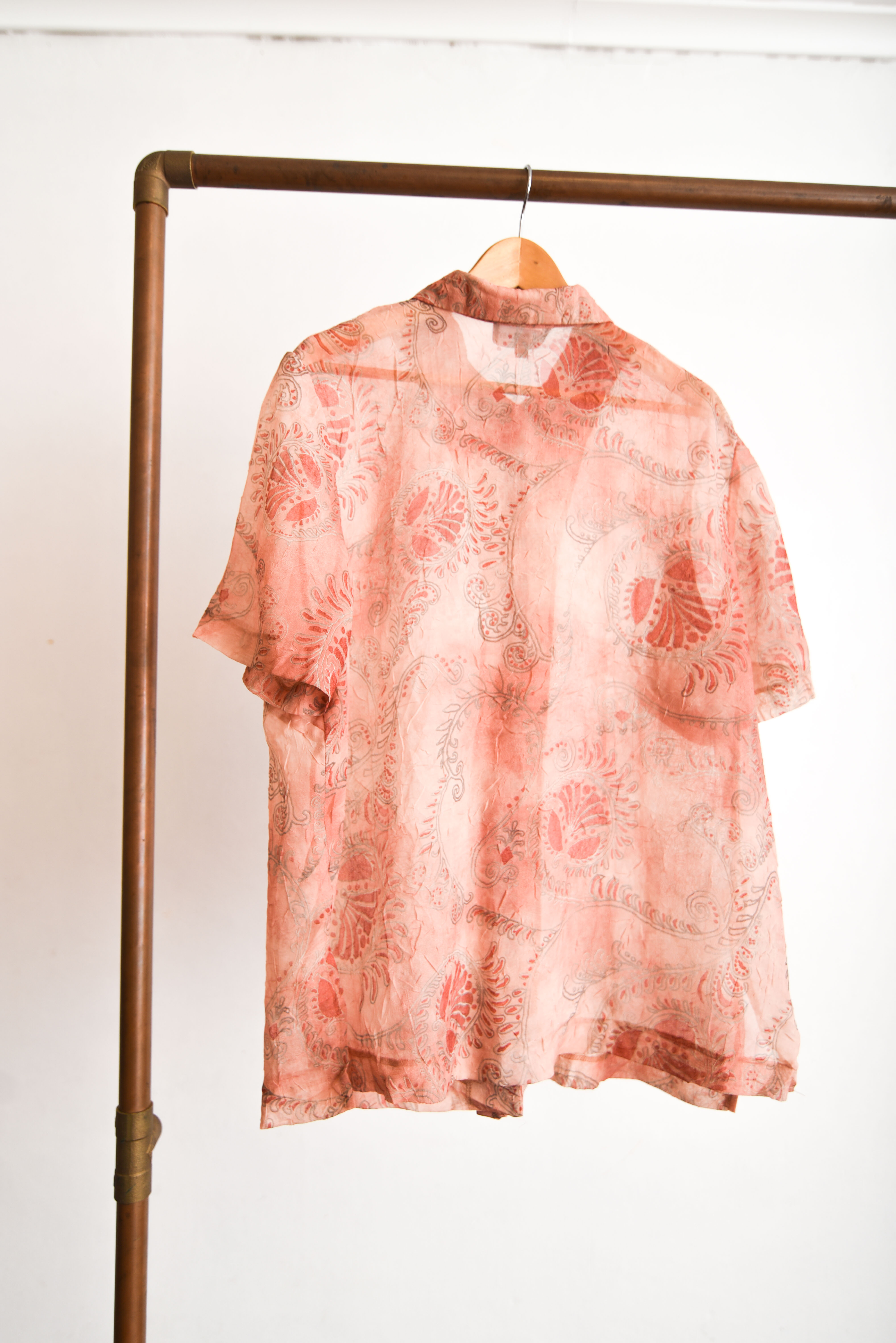 Blusa coral transparencia 90s