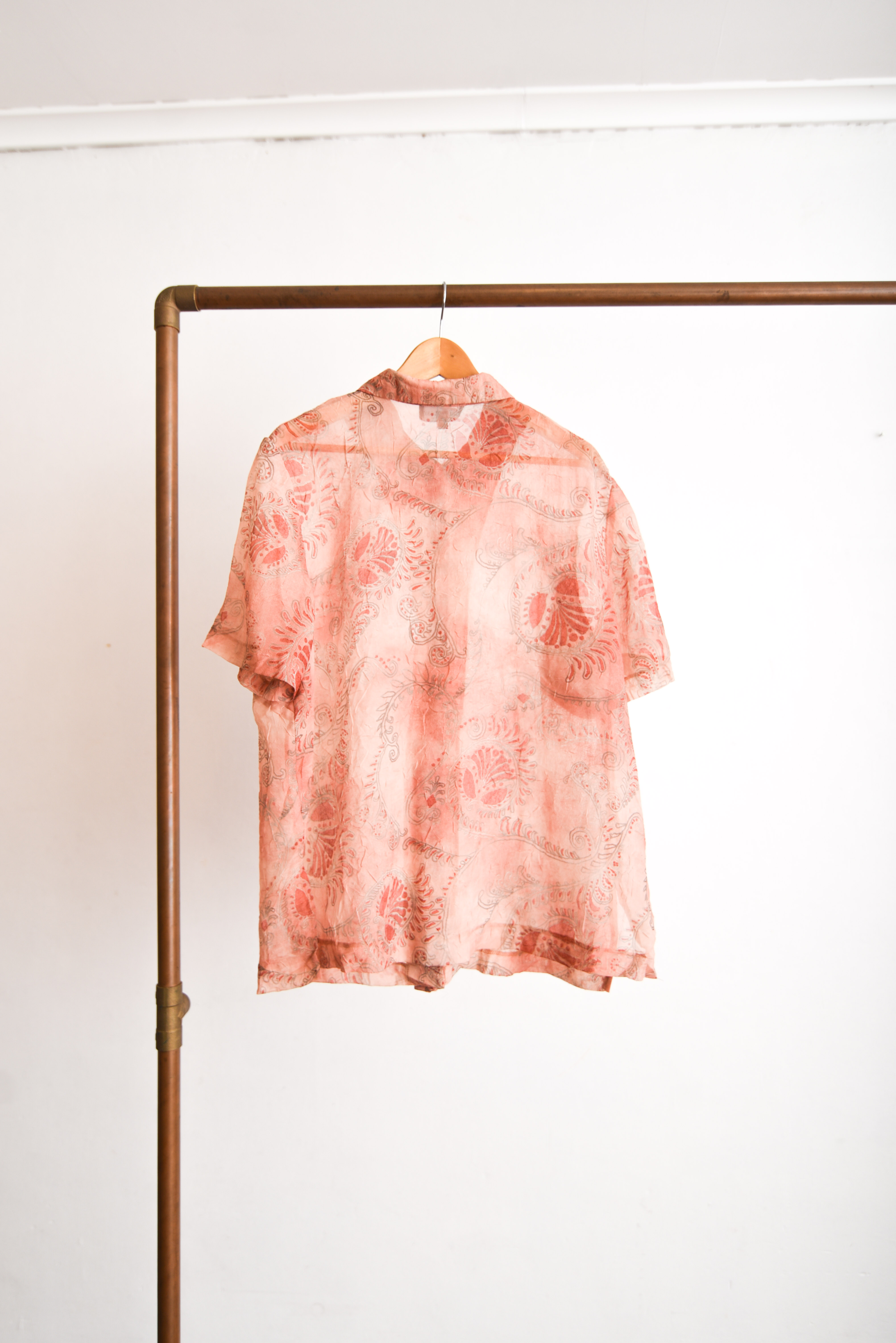 Blusa coral transparencia 90s