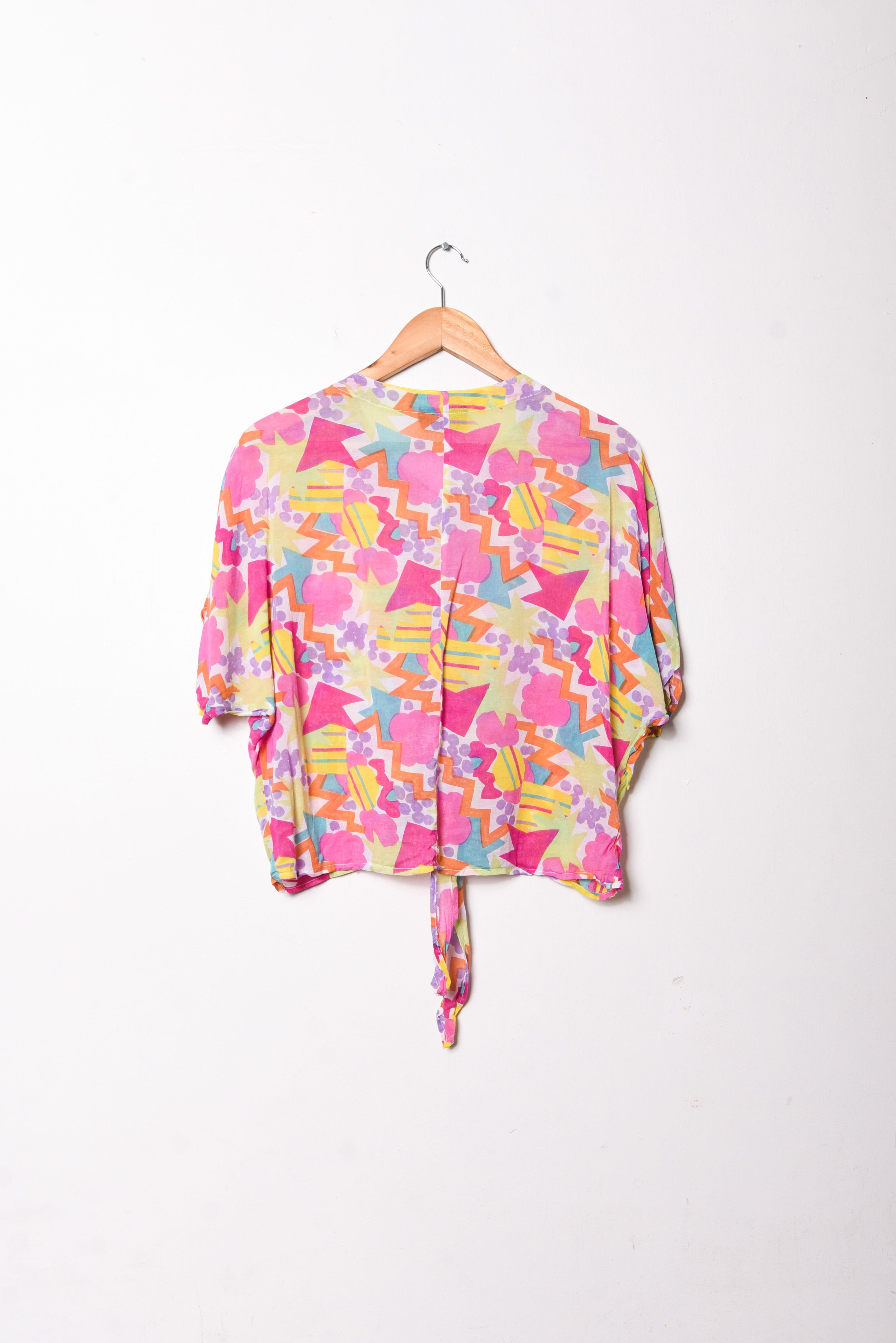 Blusa rosada nudo vintage
