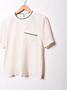Blusa marfil 90s