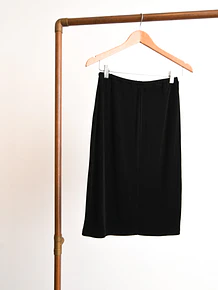 Falda 90s acetato black