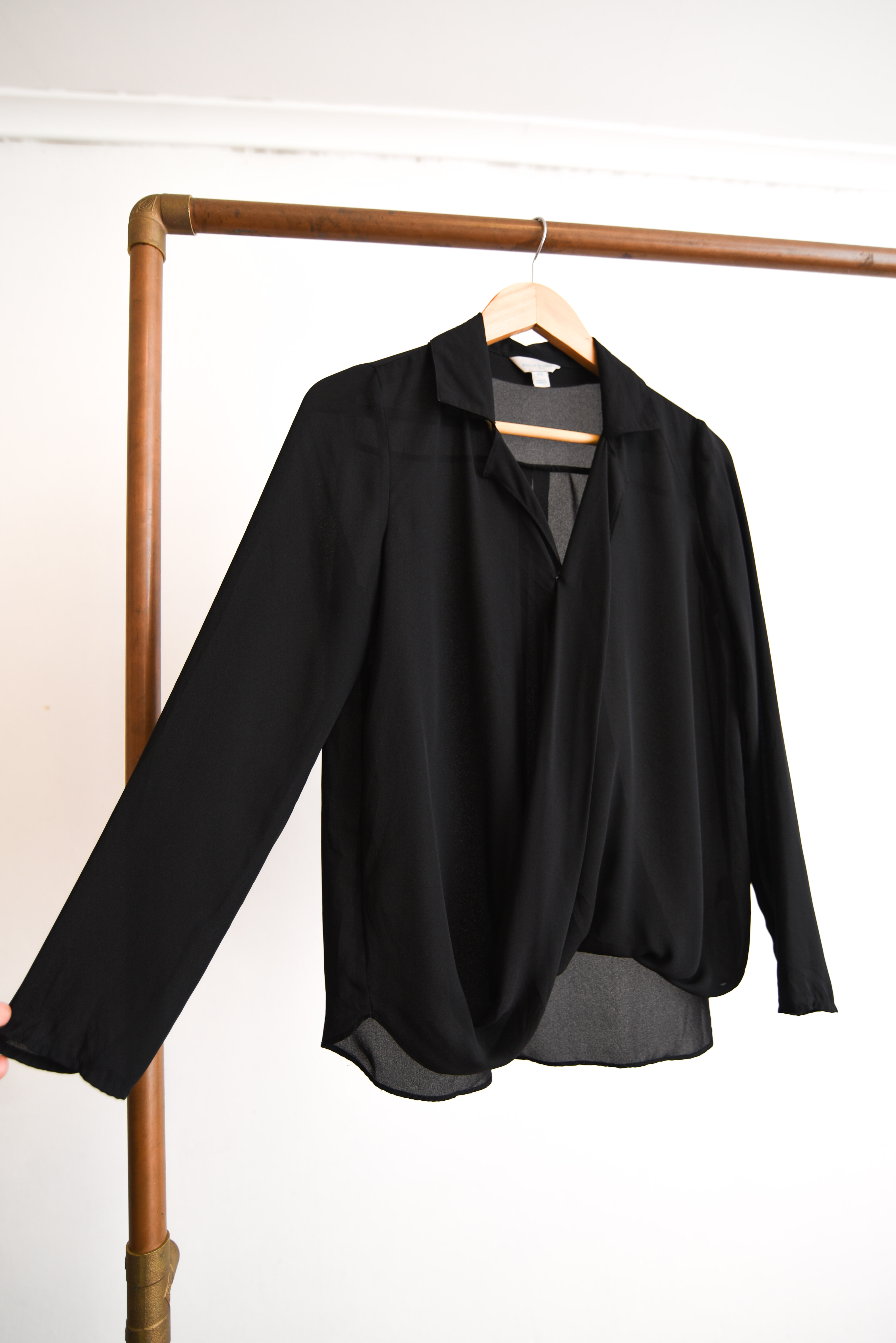 Blusa negra transparencia