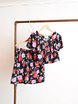 Conjunto floral vintage Reworked x Vntg Cat