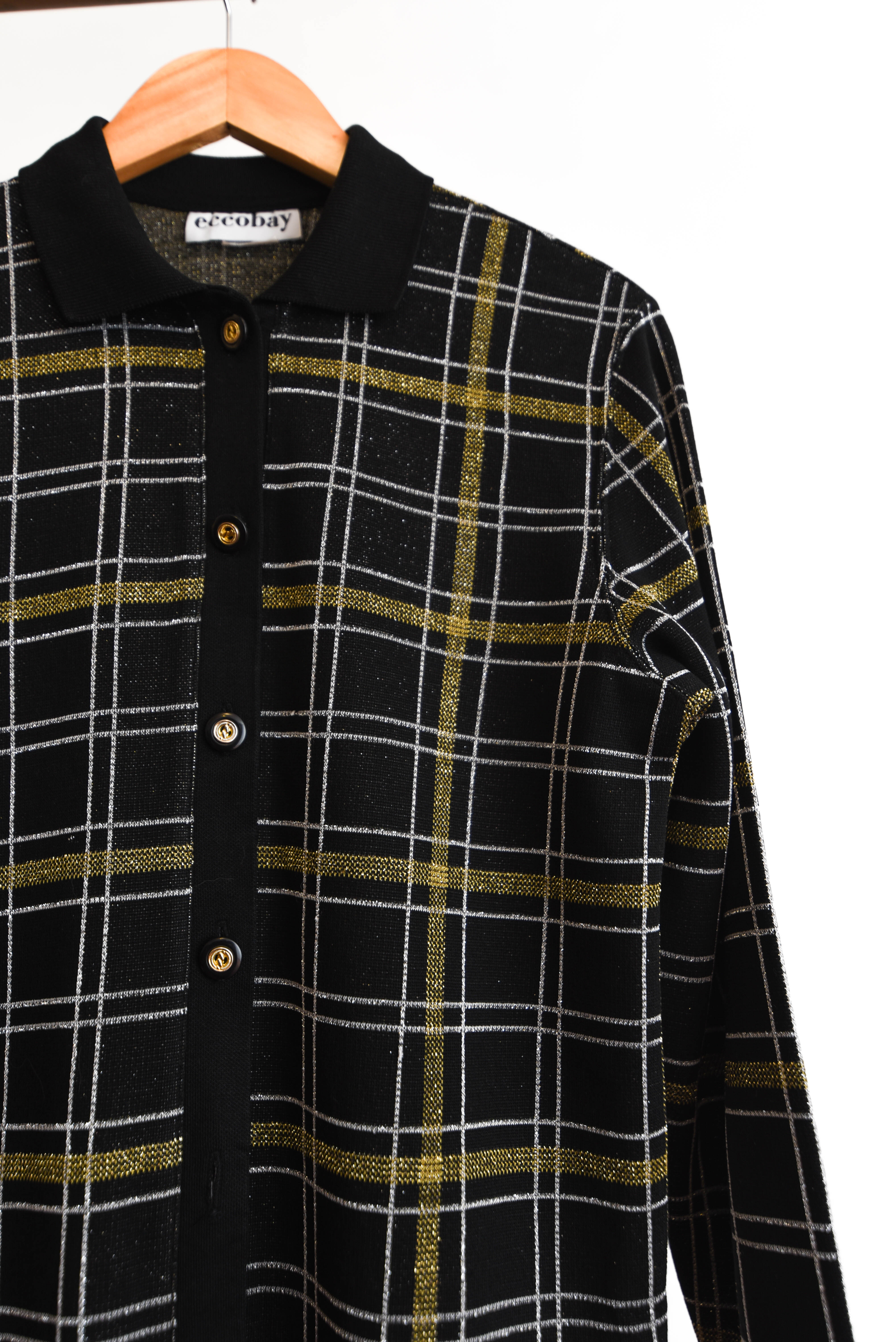 Cardigan 90s brillitos