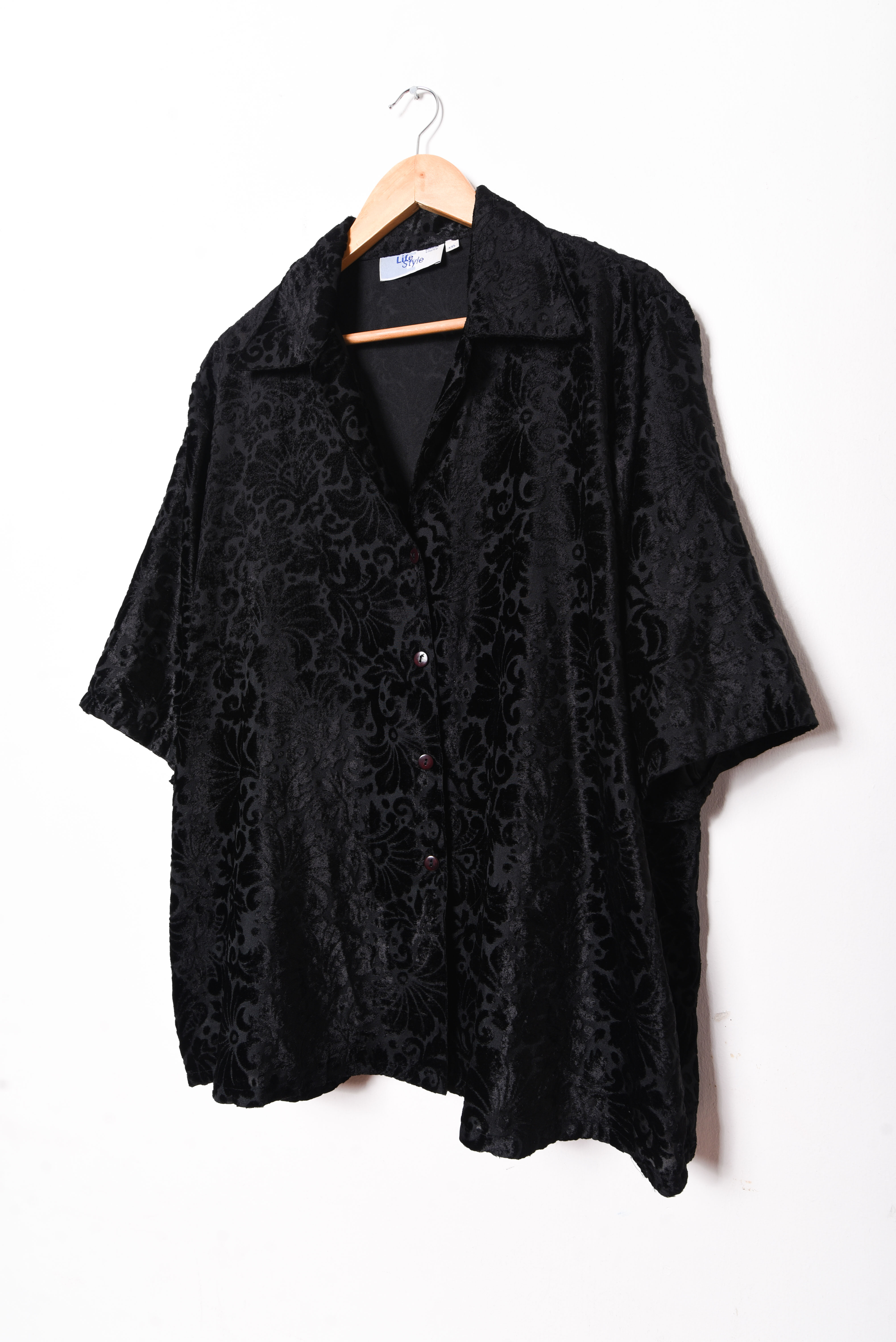 Blusa velvet transparencia