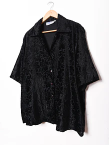 Blusa velvet transparencia
