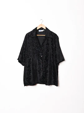 Blusa velvet transparencia