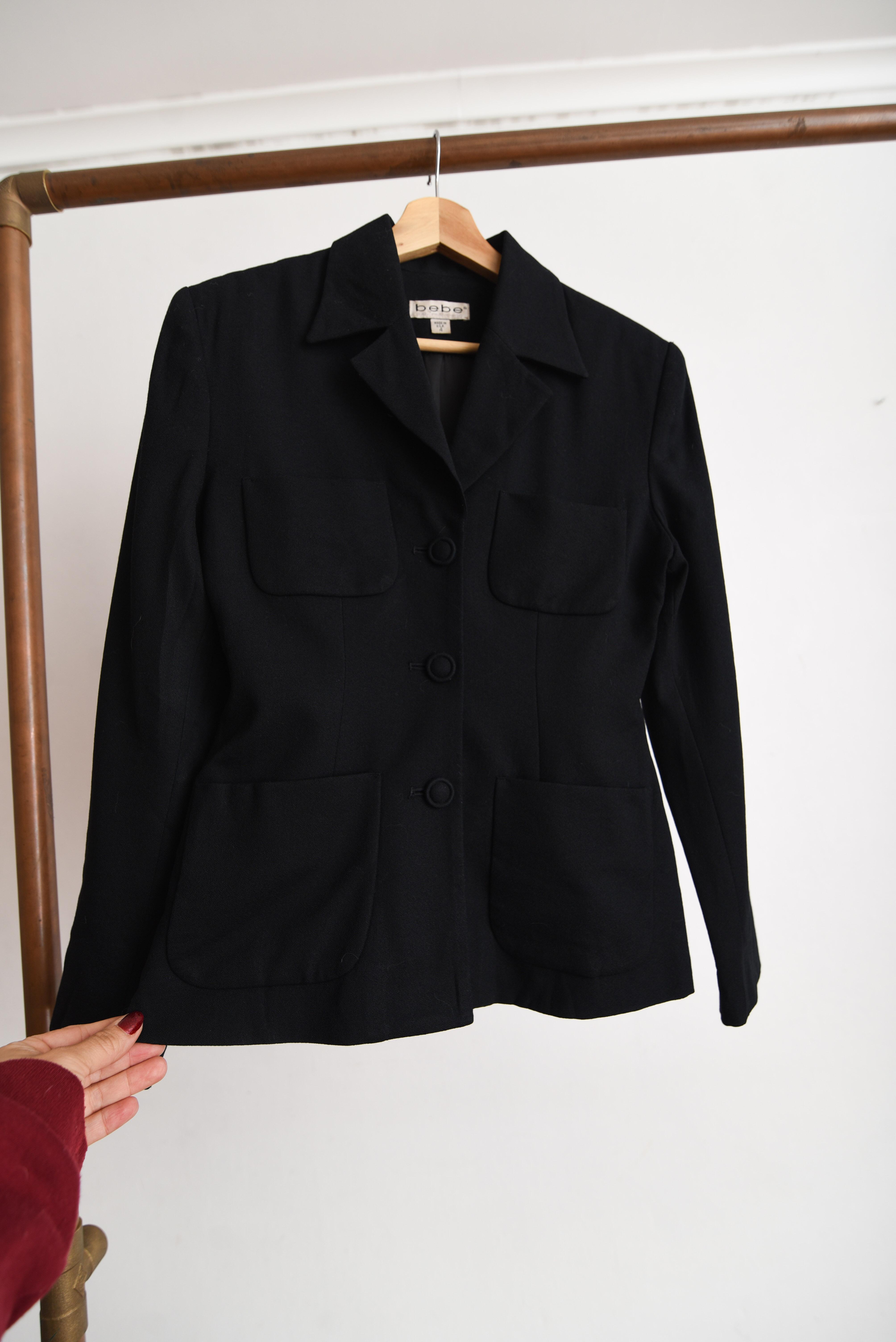Chaqueta vintage lana 90s