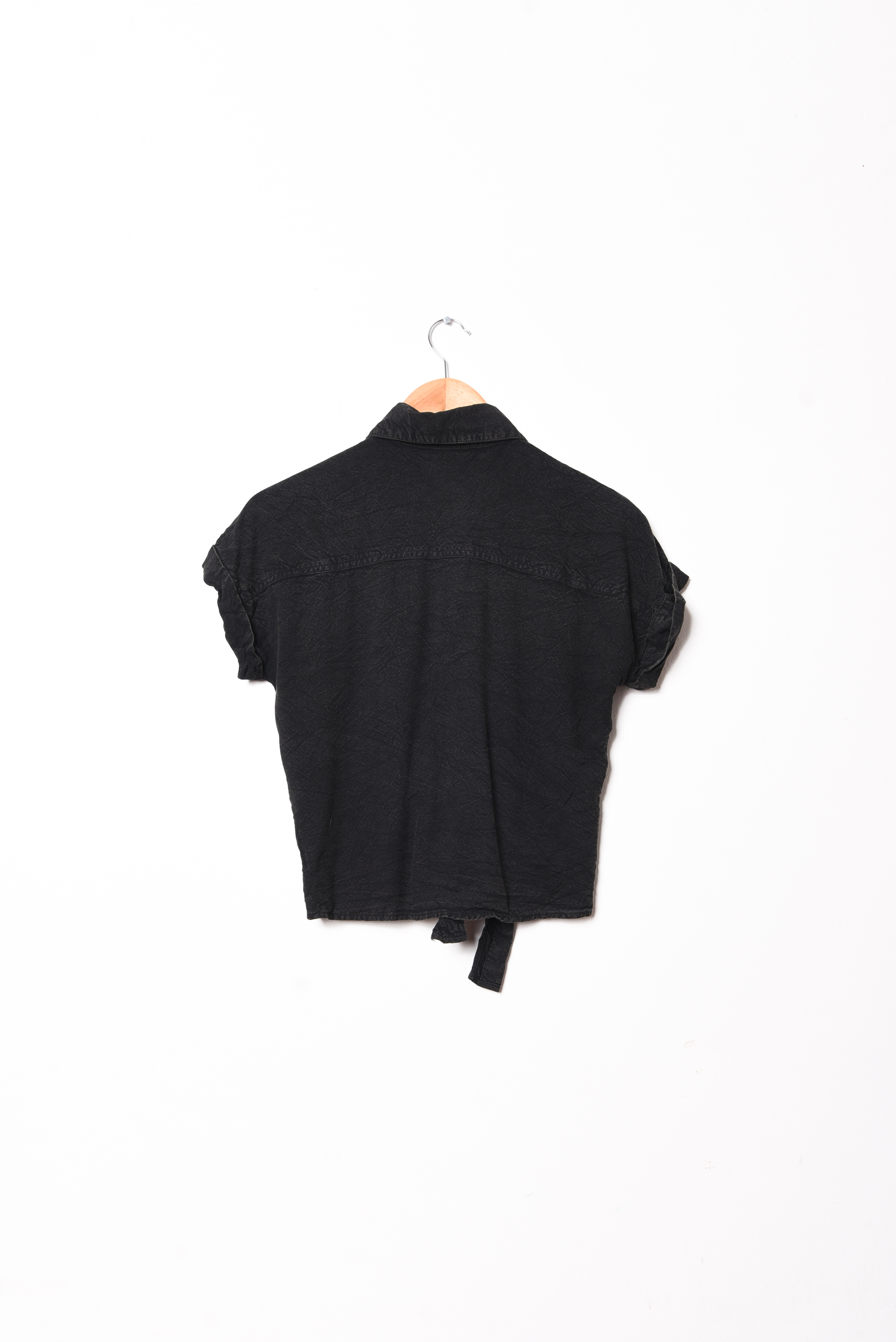 Camisa grafito fake denim nudo