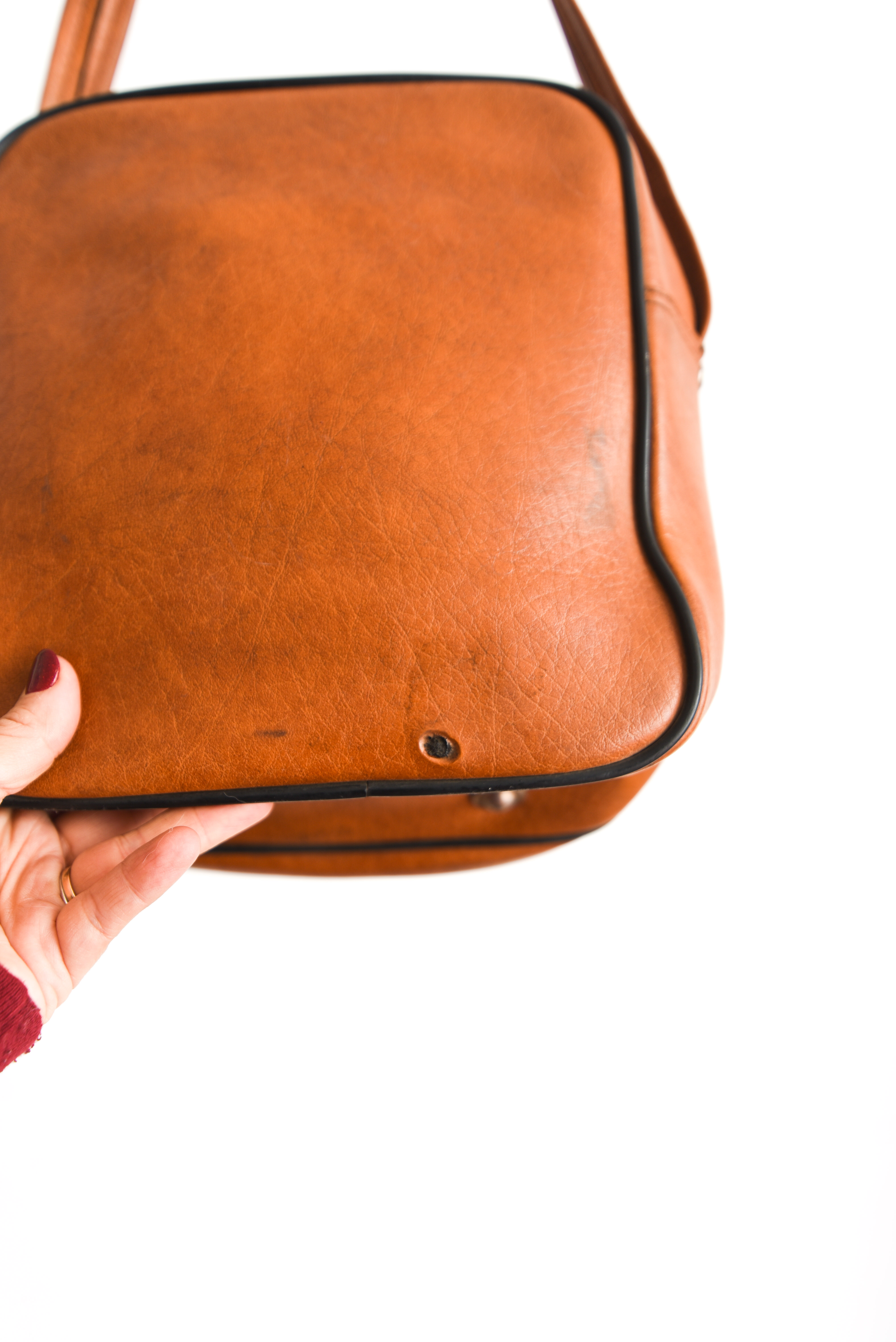 Bolso vintage 70s camel