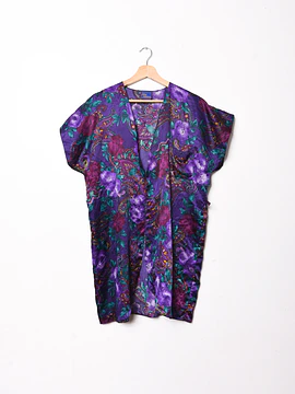 Kimono satín purple 80s