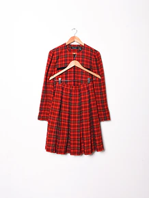 Power suit tartán 90s