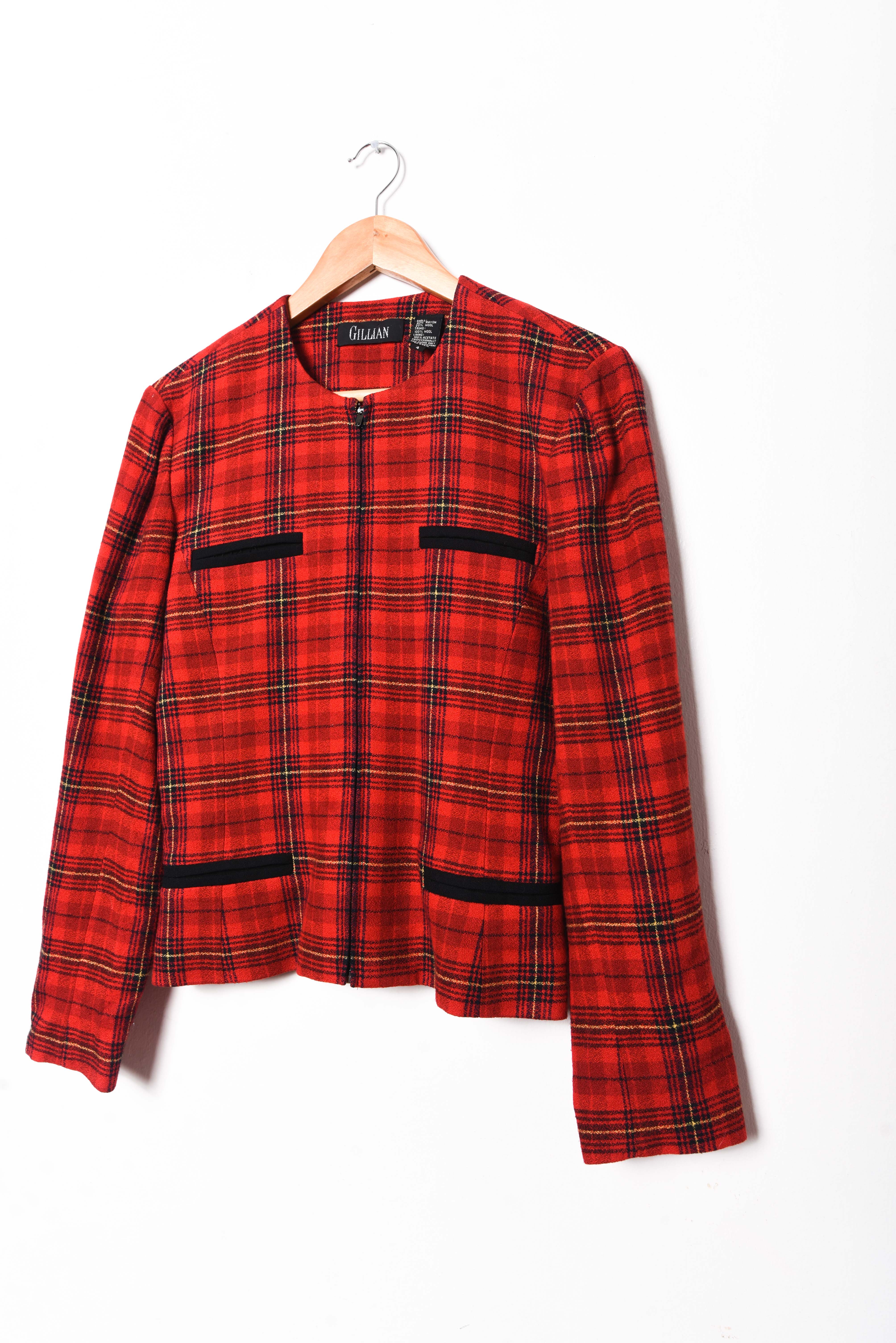 Power suit tartán 90s