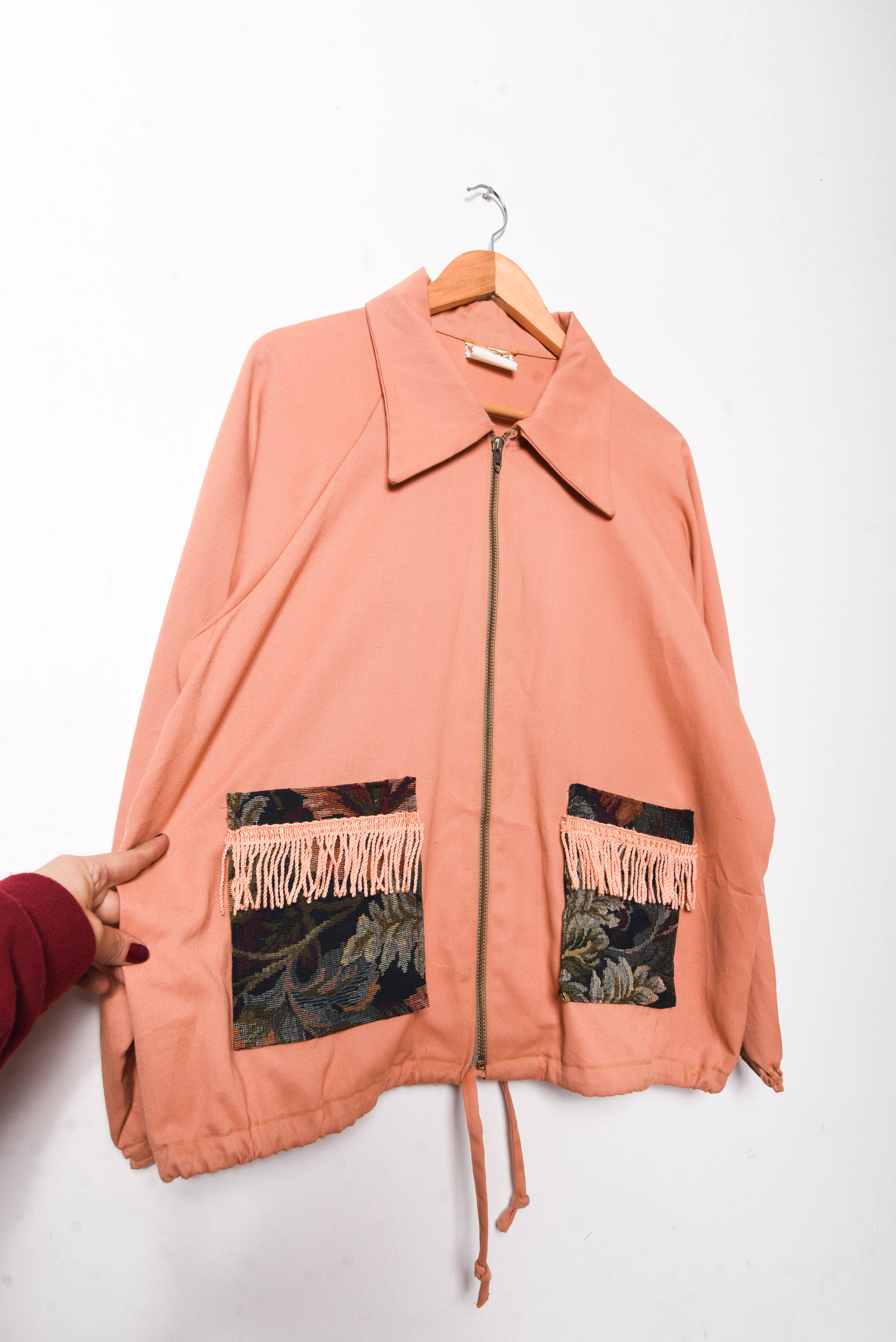 Chaqueta coral Reworked x Vntg Cat