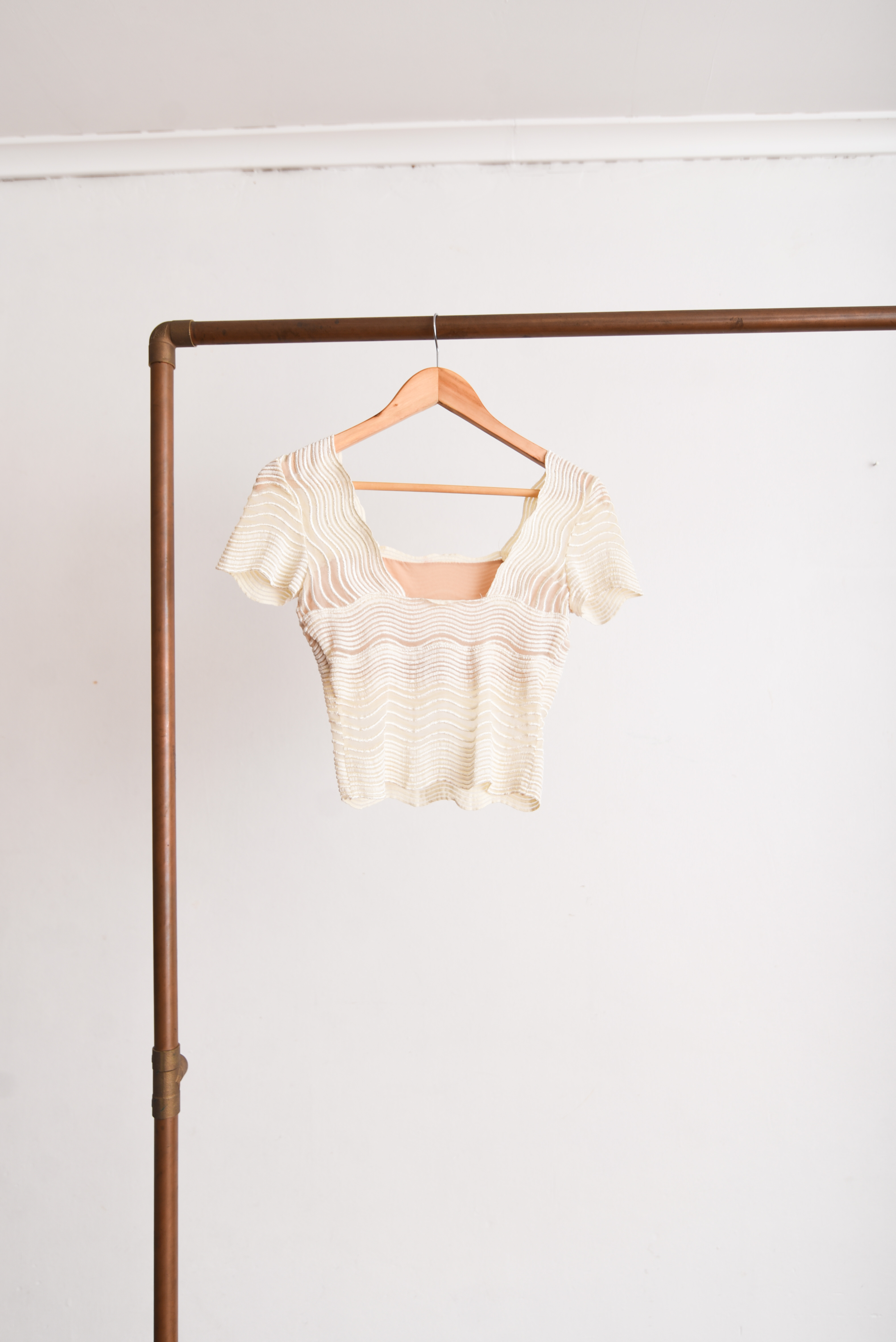 Top Caché 90s marfil