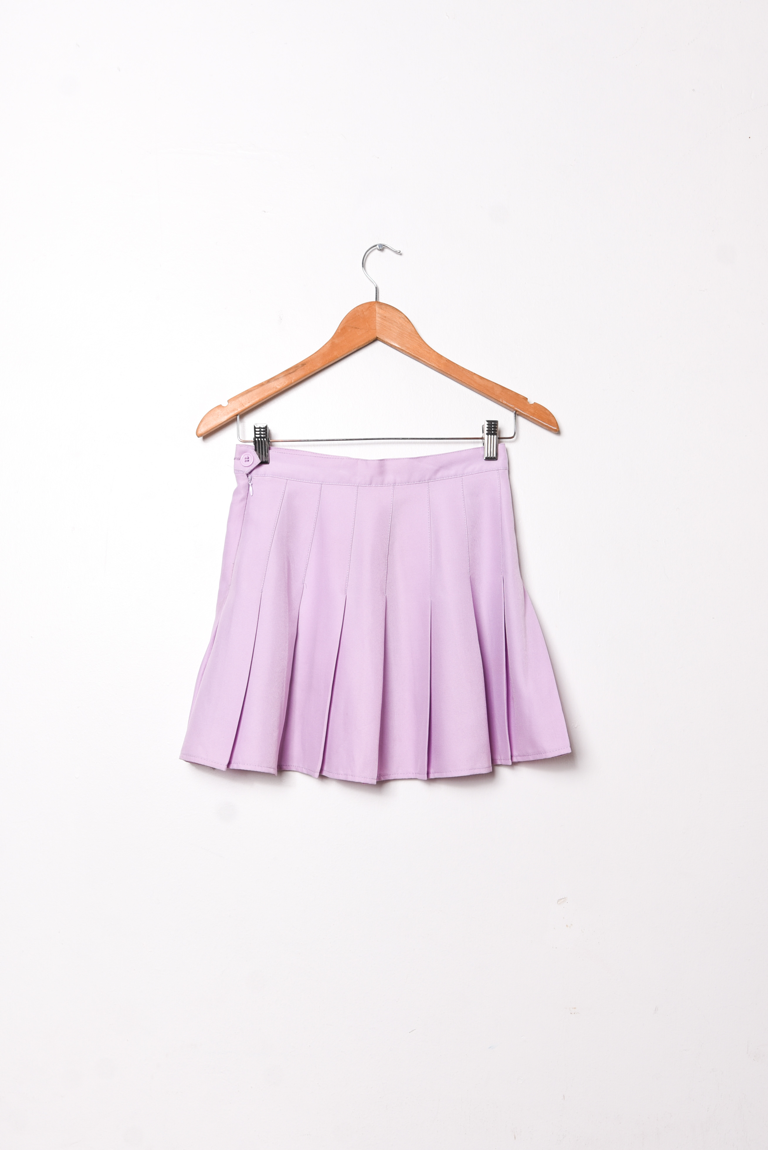 Falda lila tablas