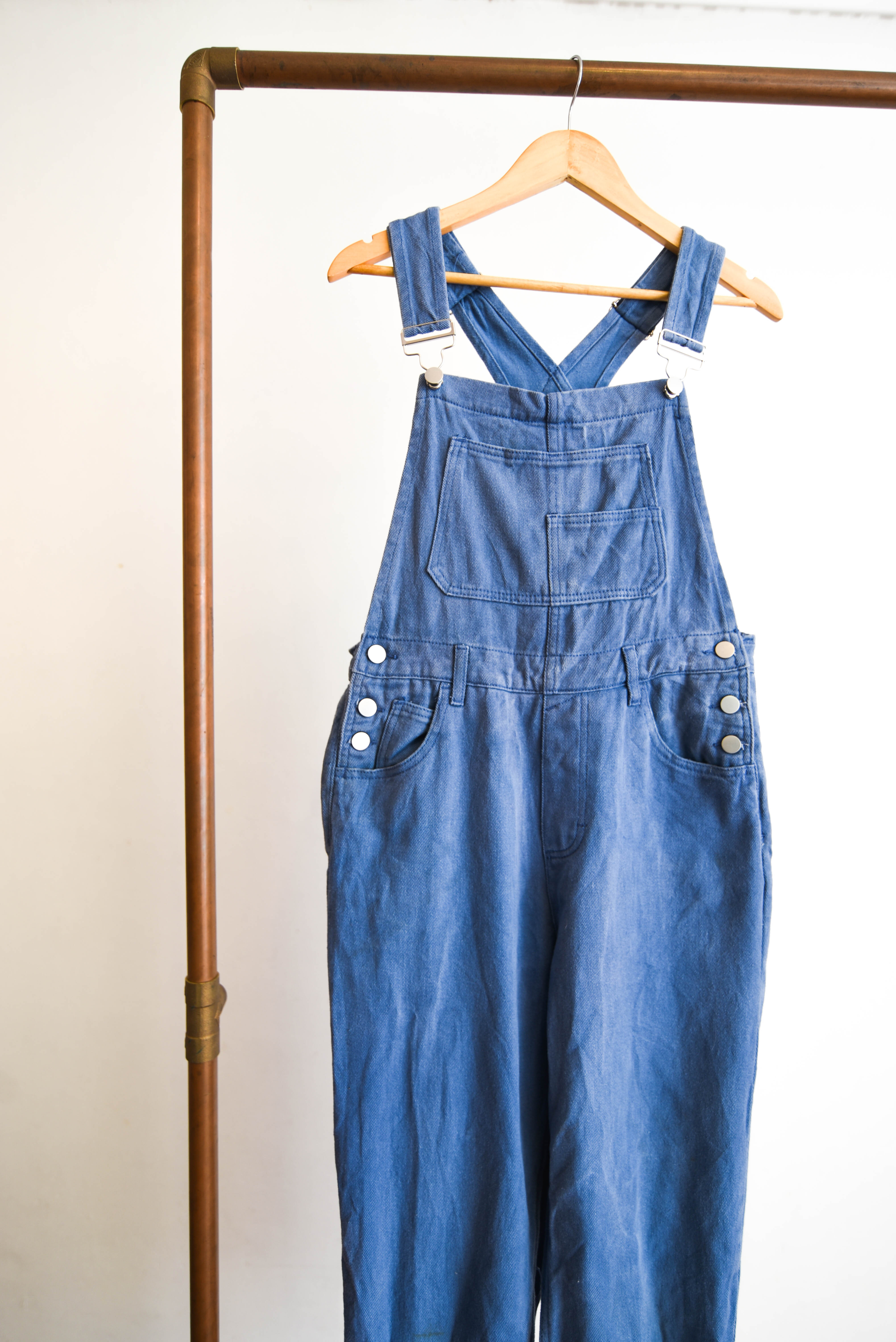 Jardinera denim azul piedra