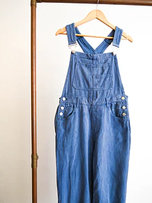 Jardinera denim azul piedra