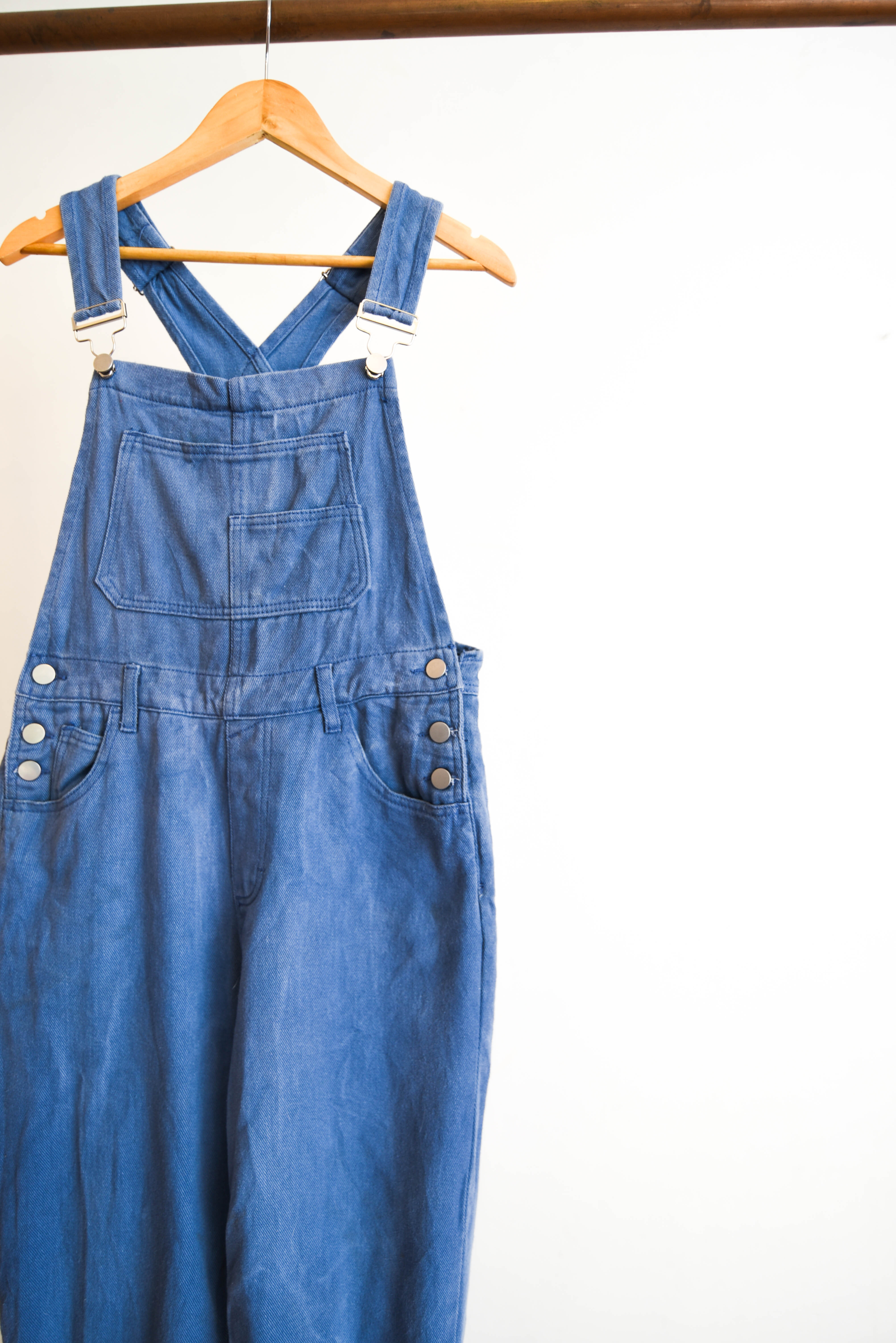 Jardinera denim azul piedra