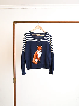 Chaleco azul marinero zorrito