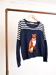 Chaleco azul marinero zorrito