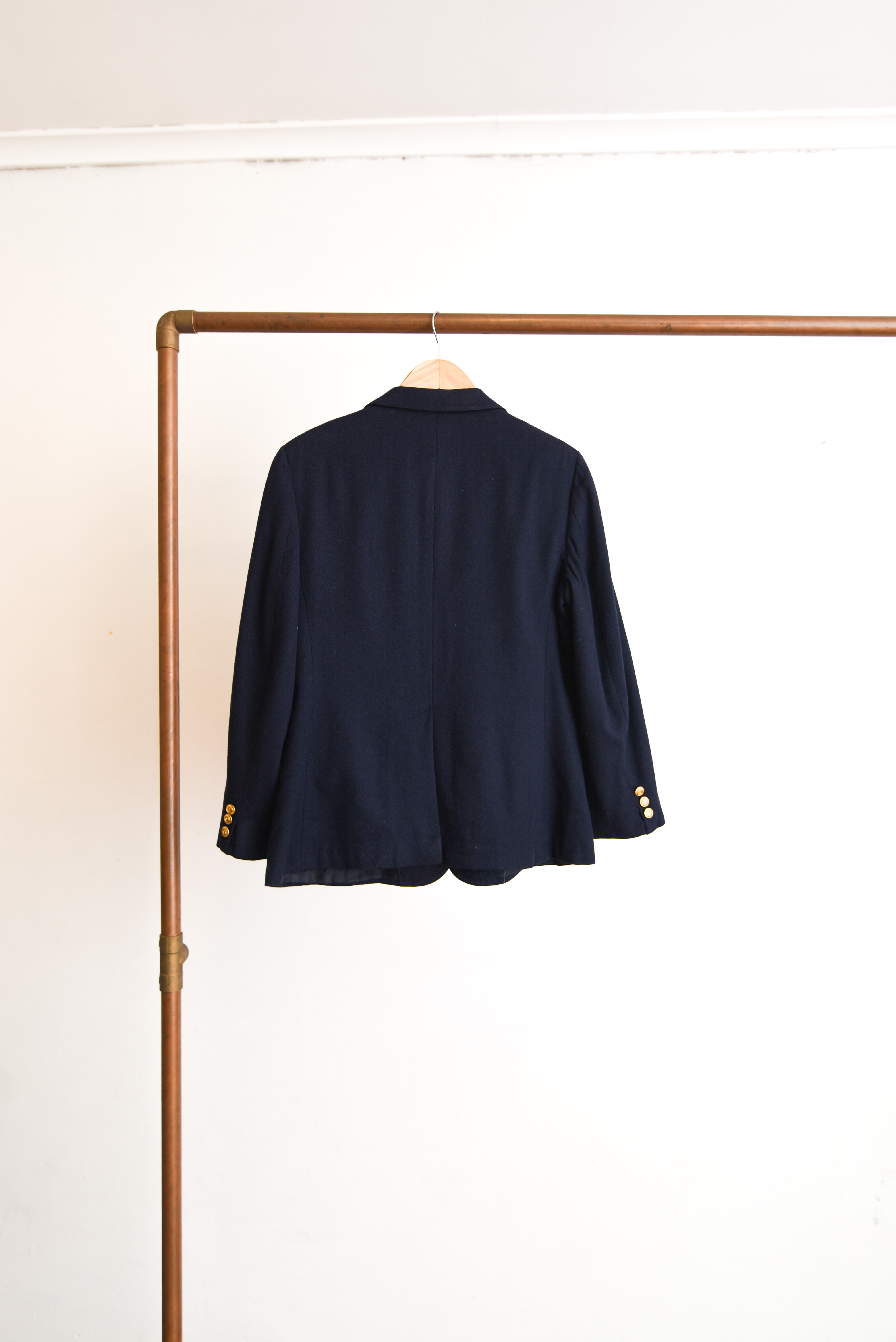 Blazer lana azul marino vintage