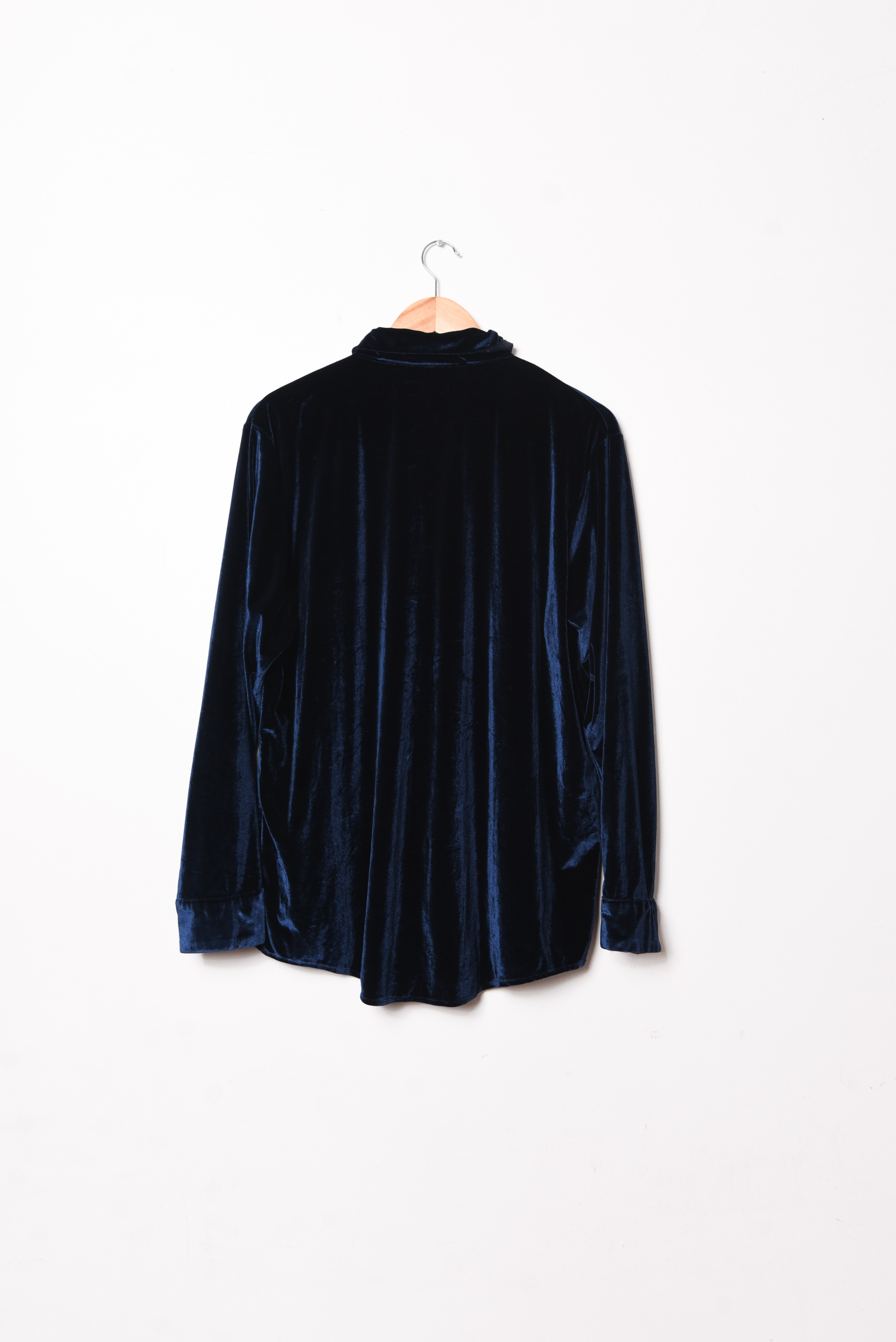Camisa azul navy velvet 90s