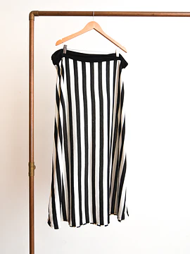 Maxi falda rayada plus size