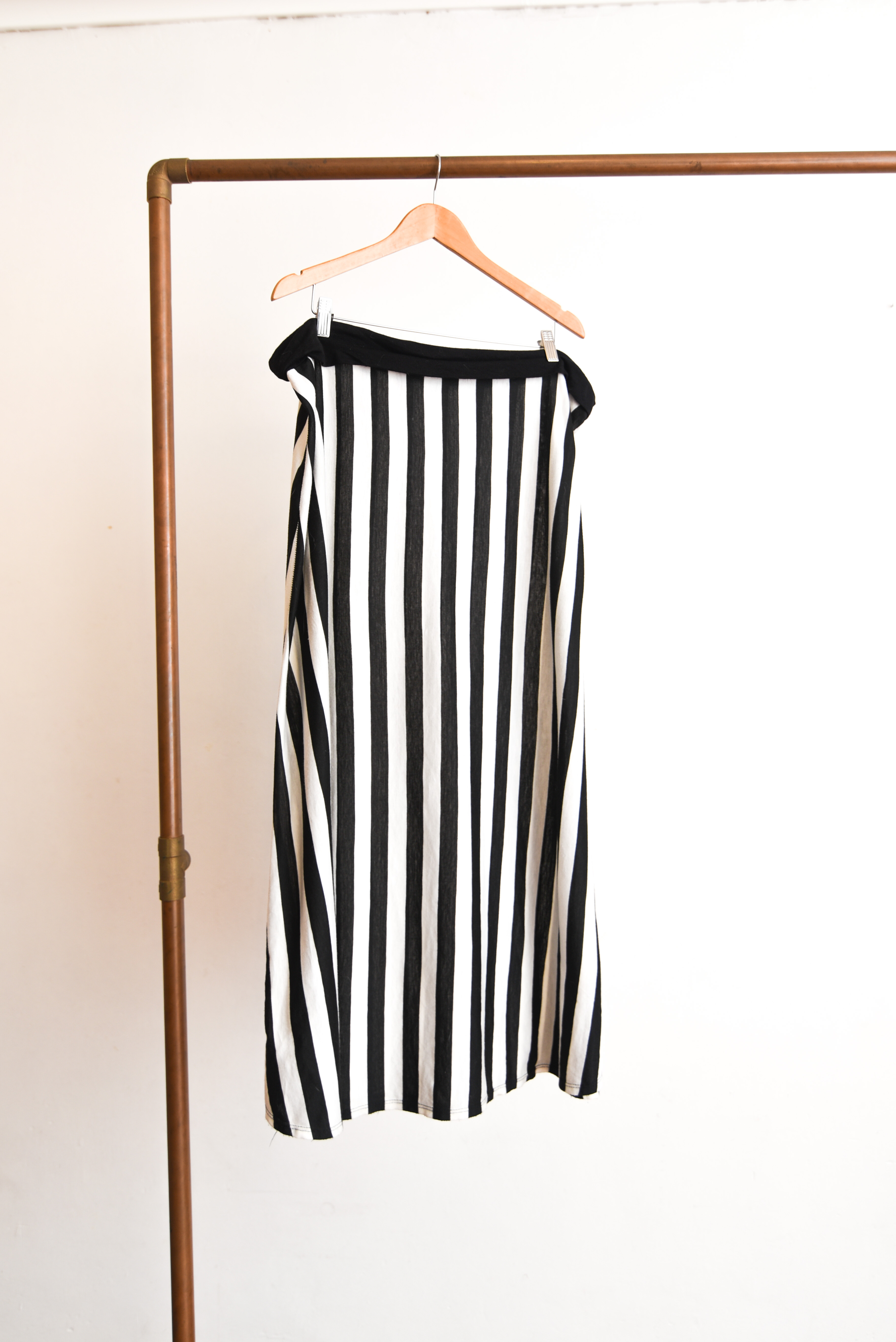 Maxi falda rayada plus size