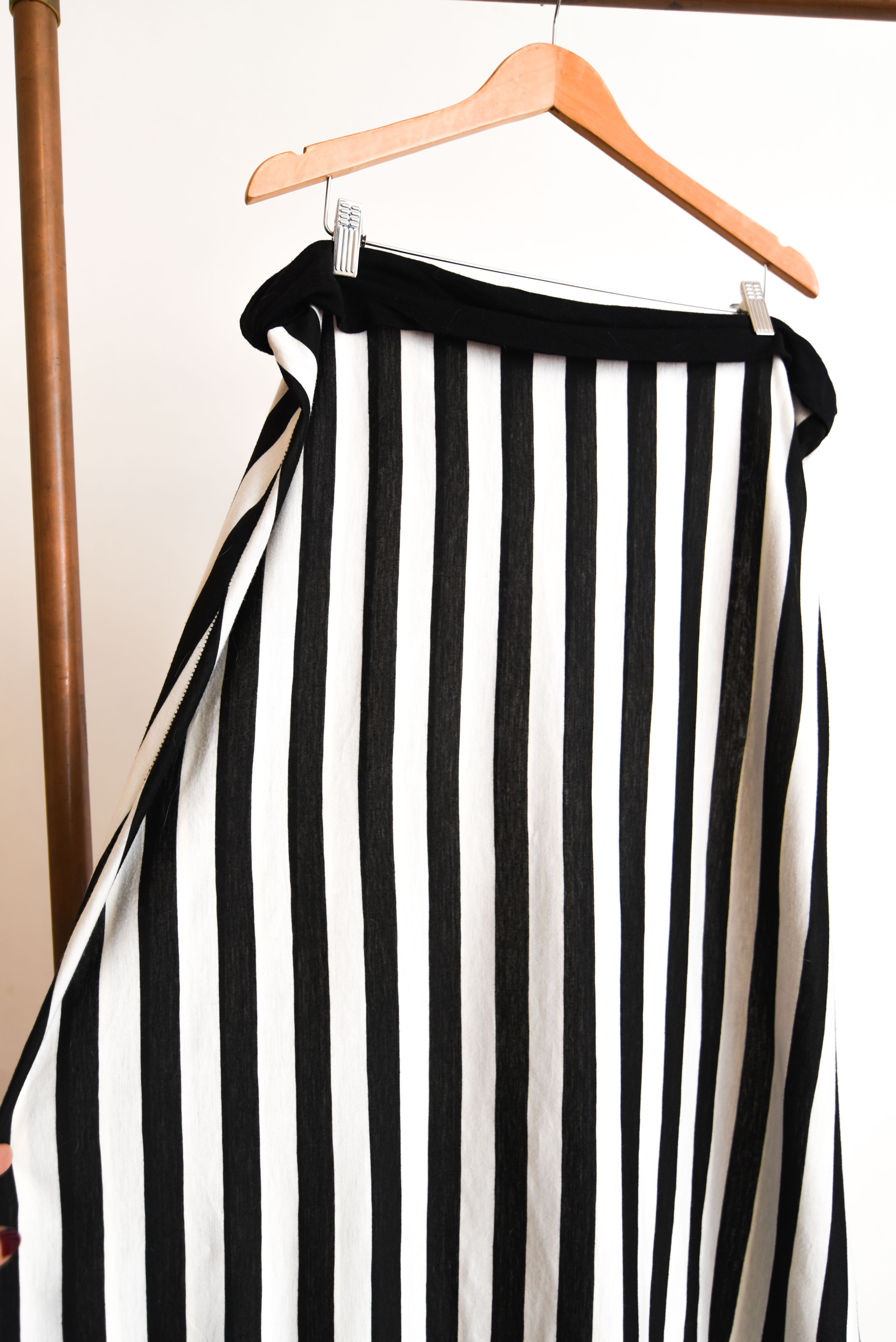 Maxi falda rayada plus size