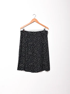 Falda negra polka dots