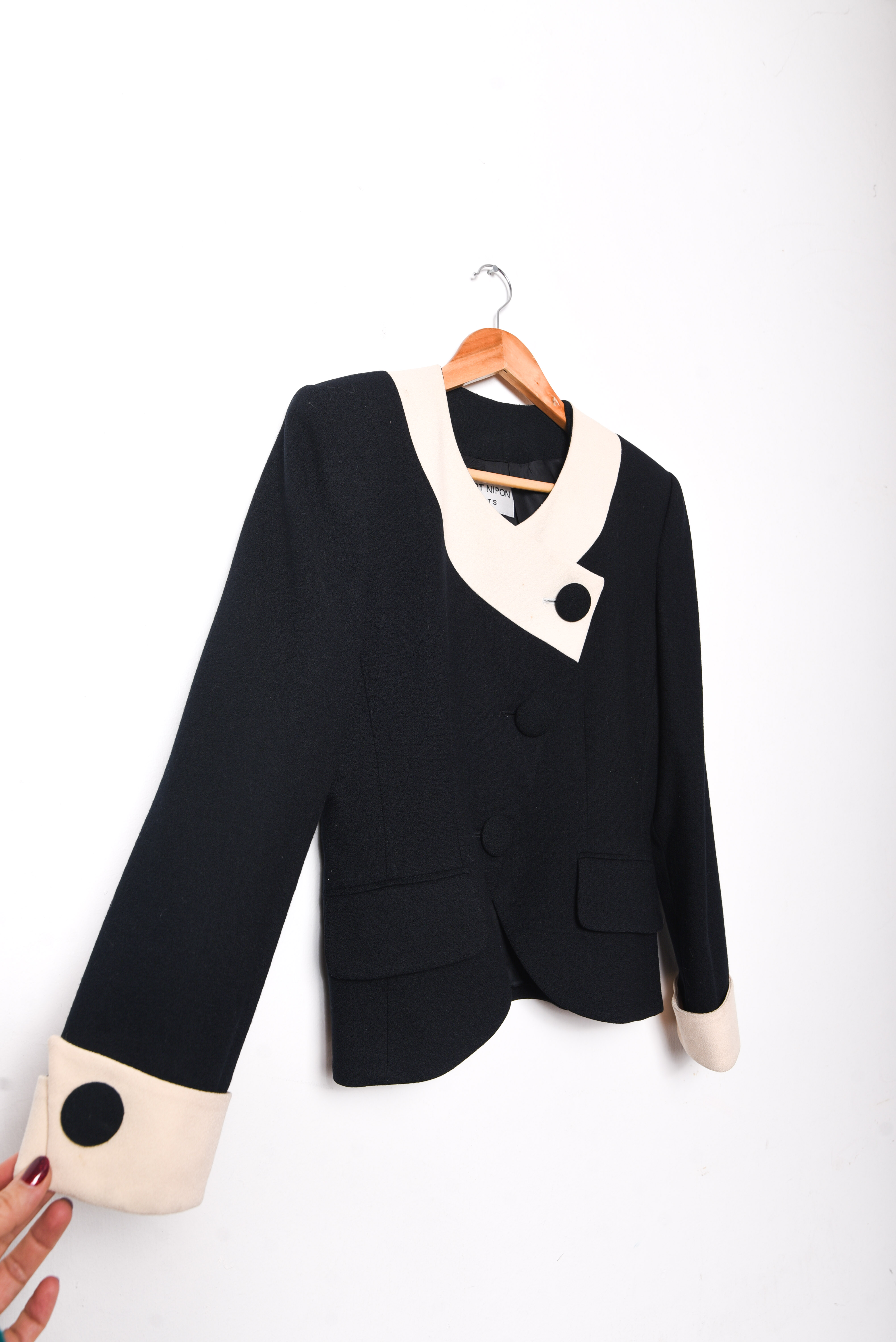 Chaqueta b&w vintage wool
