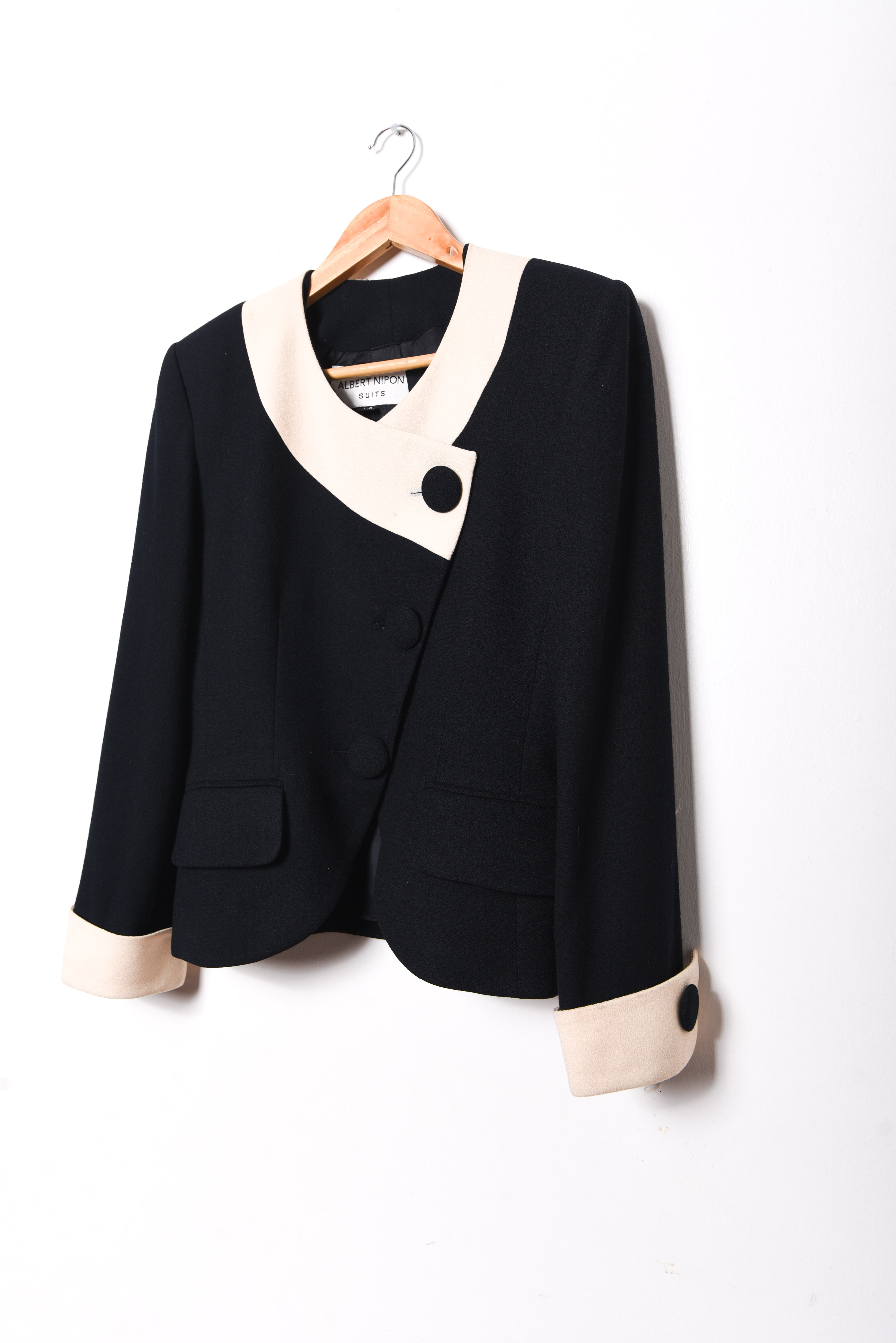Chaqueta b&w vintage wool