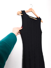 Vestido negro 90s encaje