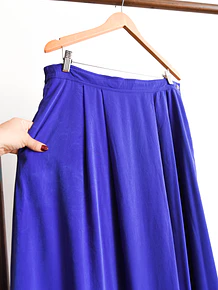Maxi falda azul klein 90s