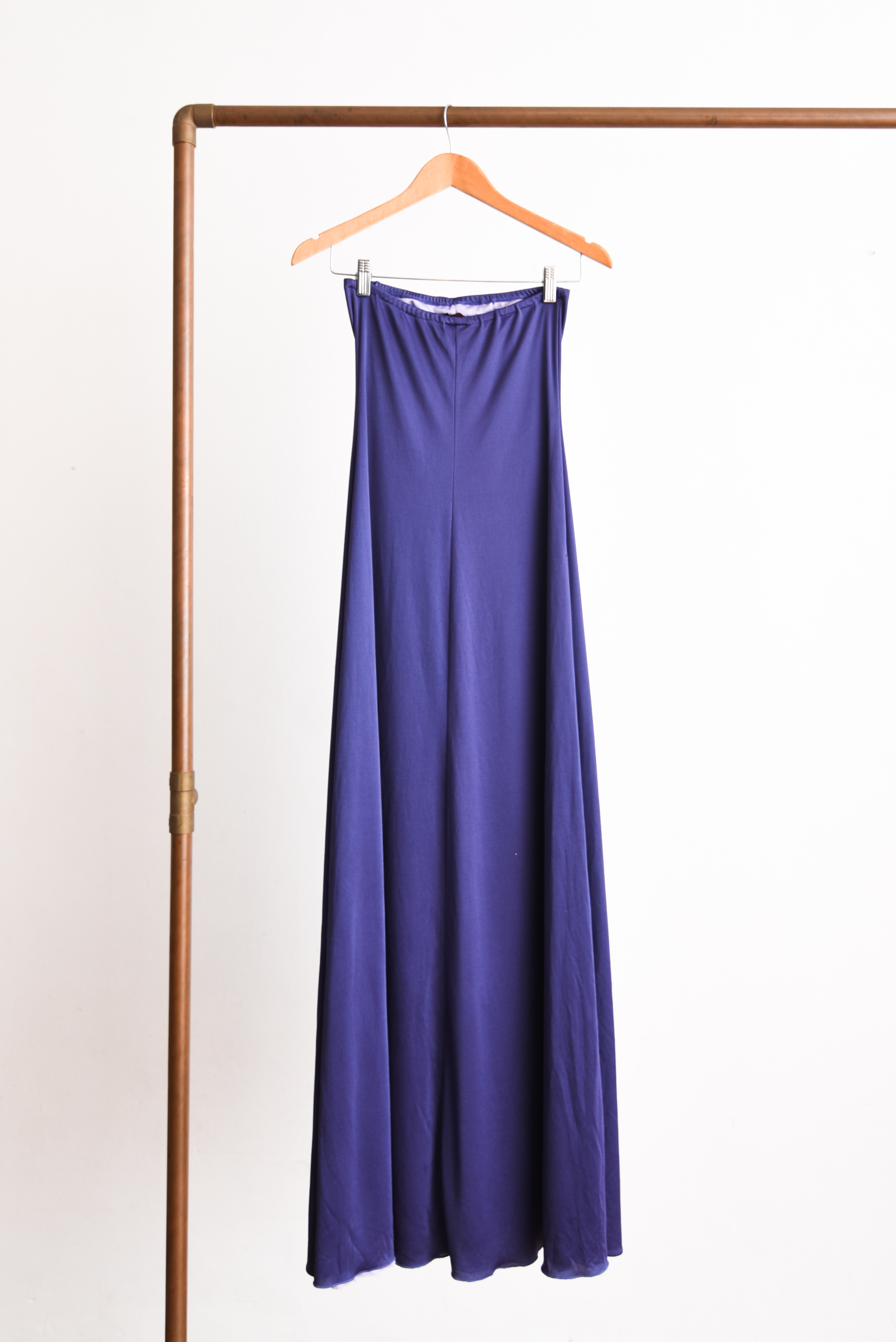 Maxi vestido vintage party purple