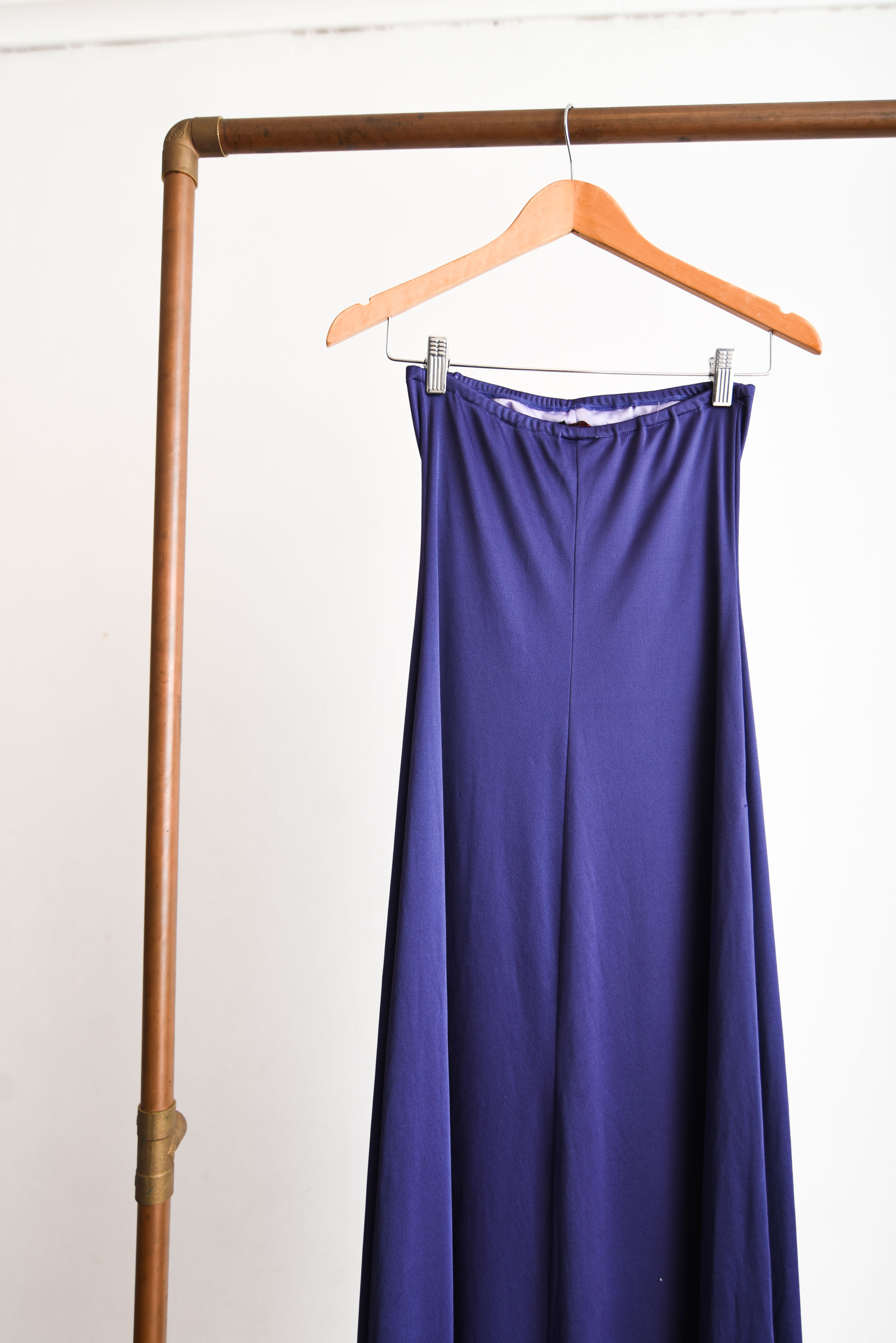 Maxi vestido vintage party purple