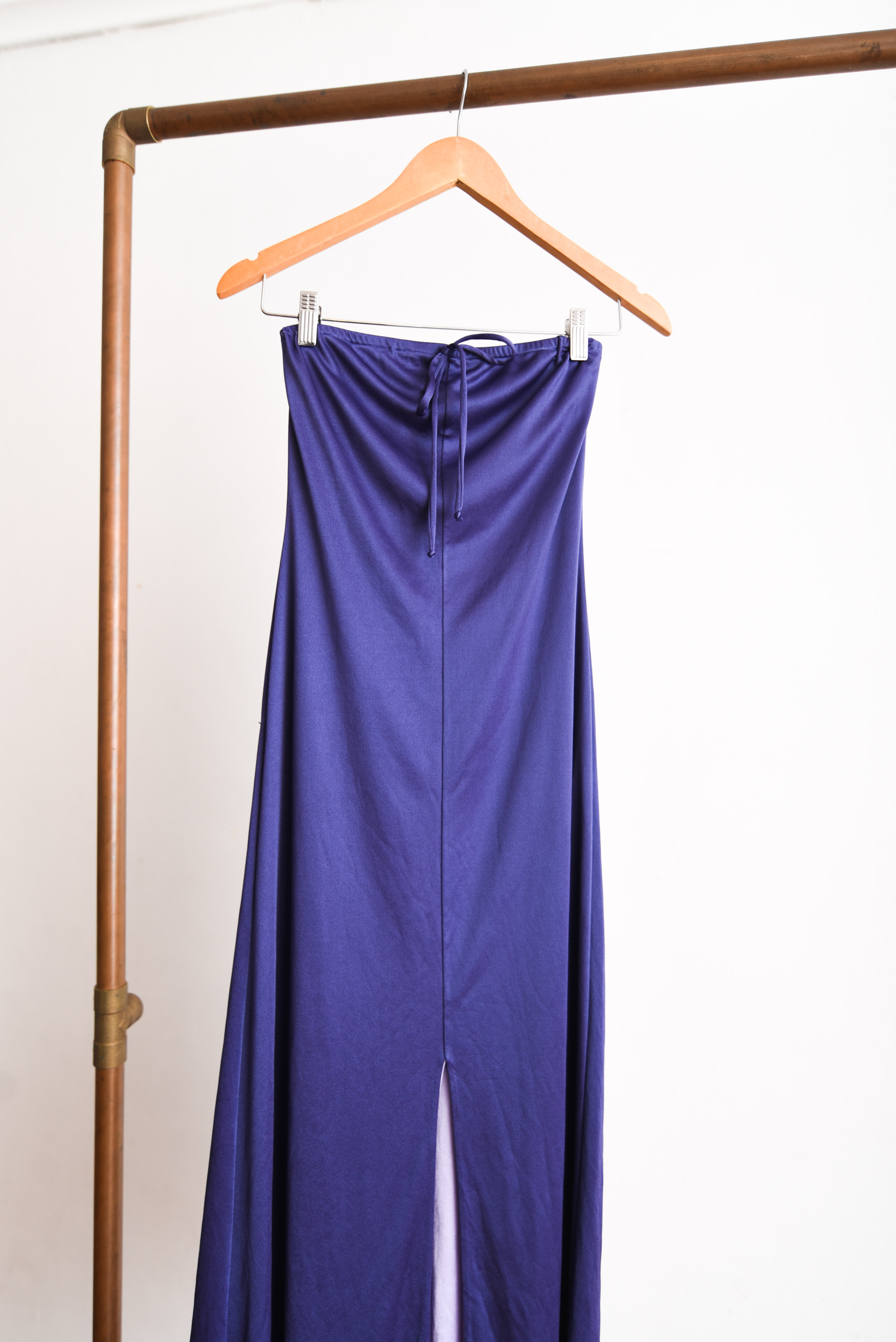 Maxi vestido vintage party purple