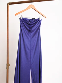 Maxi vestido vintage party purple