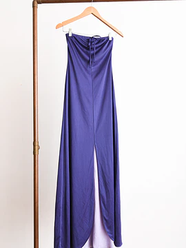 Maxi vestido vintage party purple