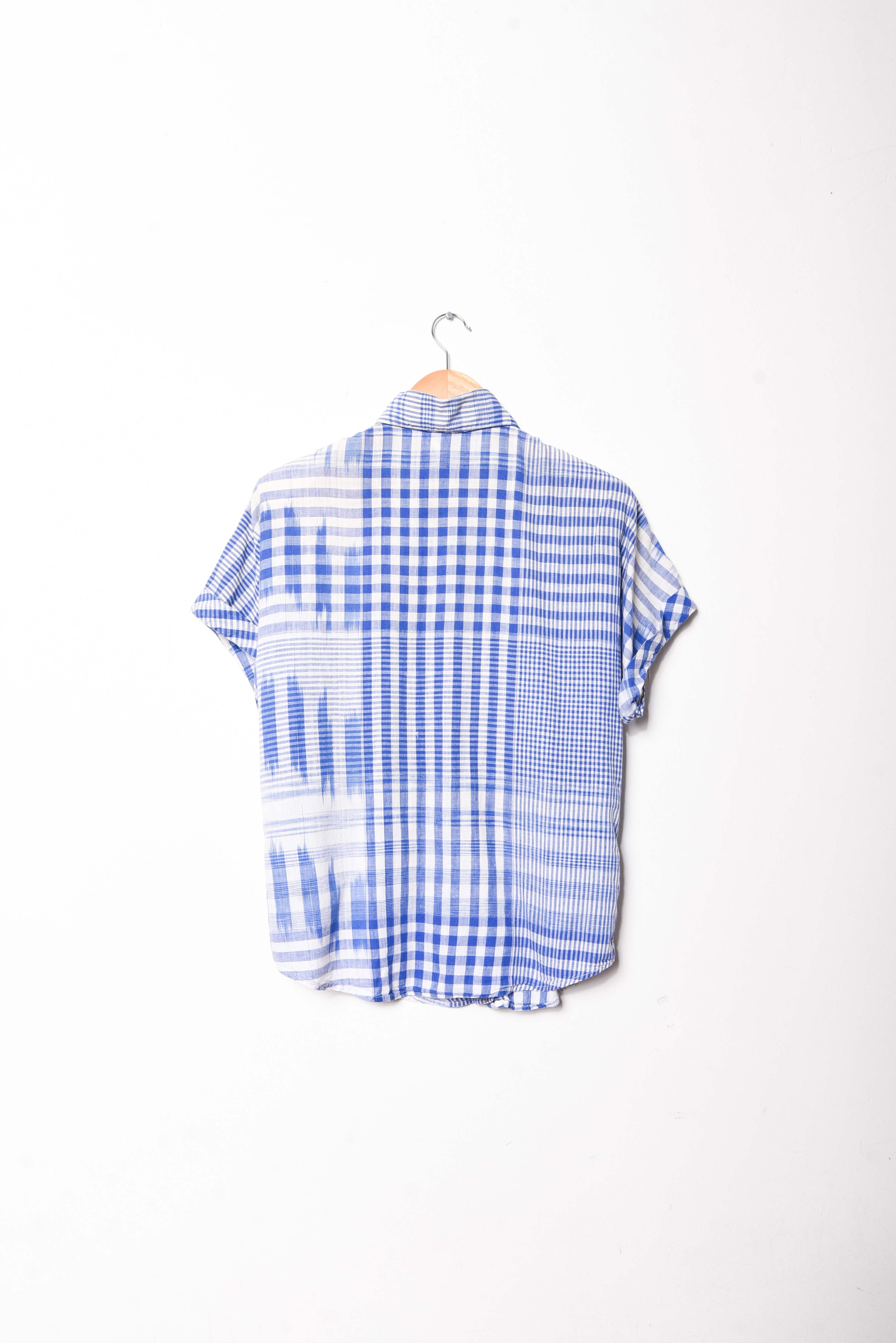 Camisa gingham lila