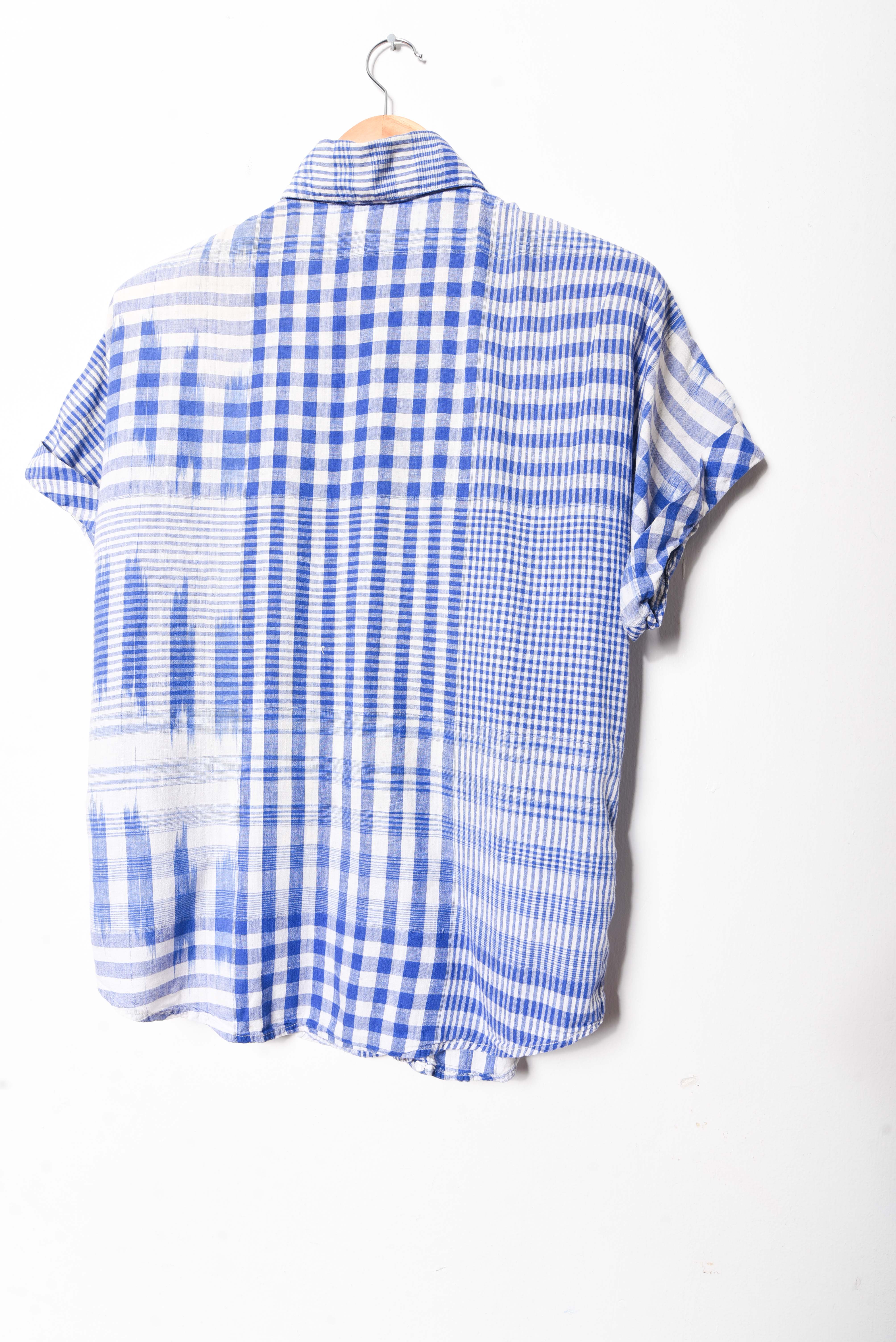 Camisa gingham lila