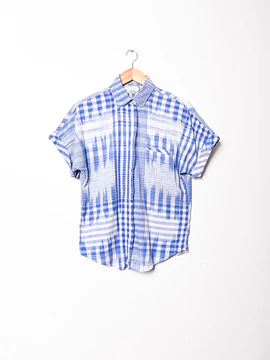 Camisa gingham lila
