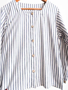 Blusa cotton stripes 90s
