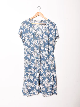 Vestido turquesa floral