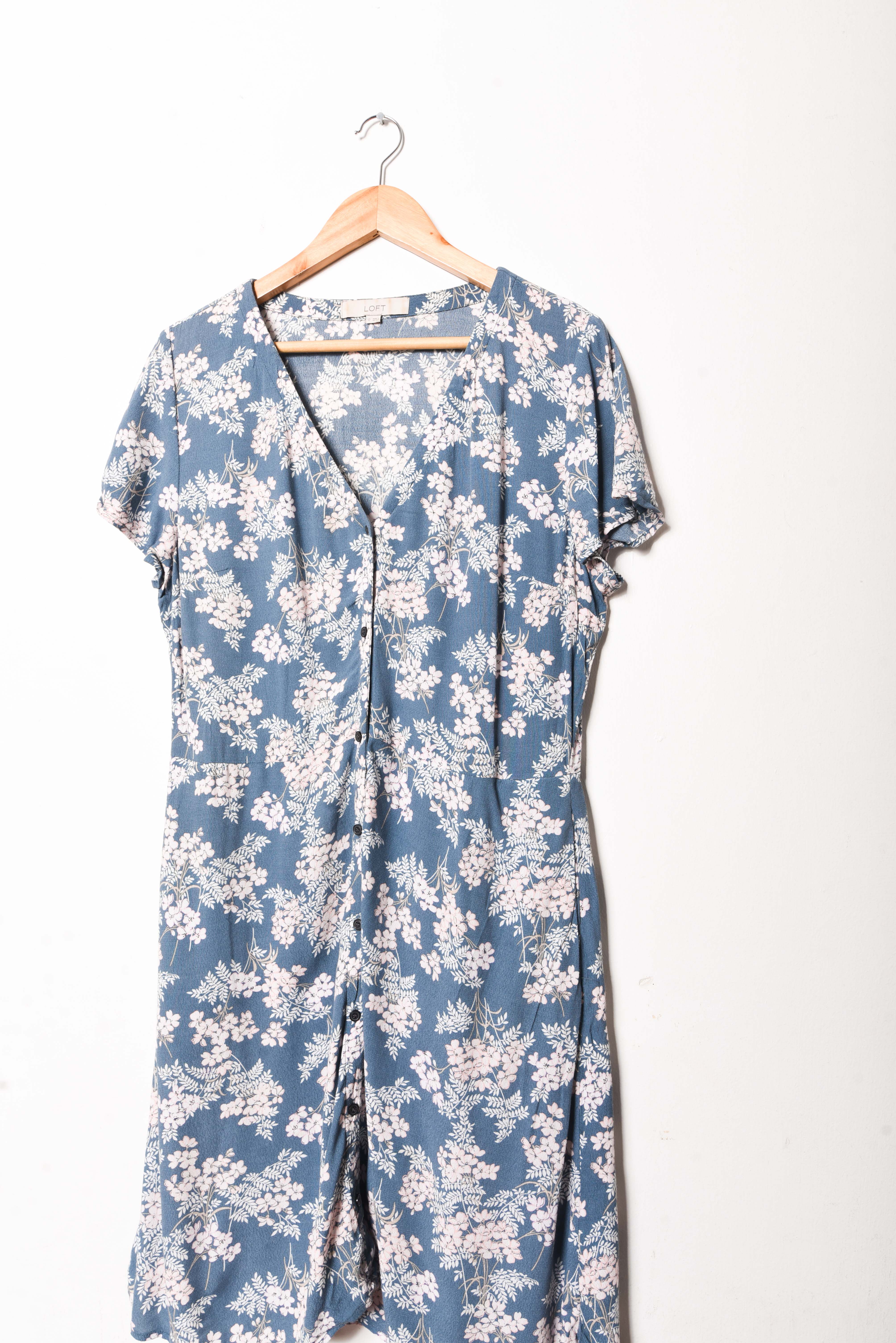 Vestido turquesa floral