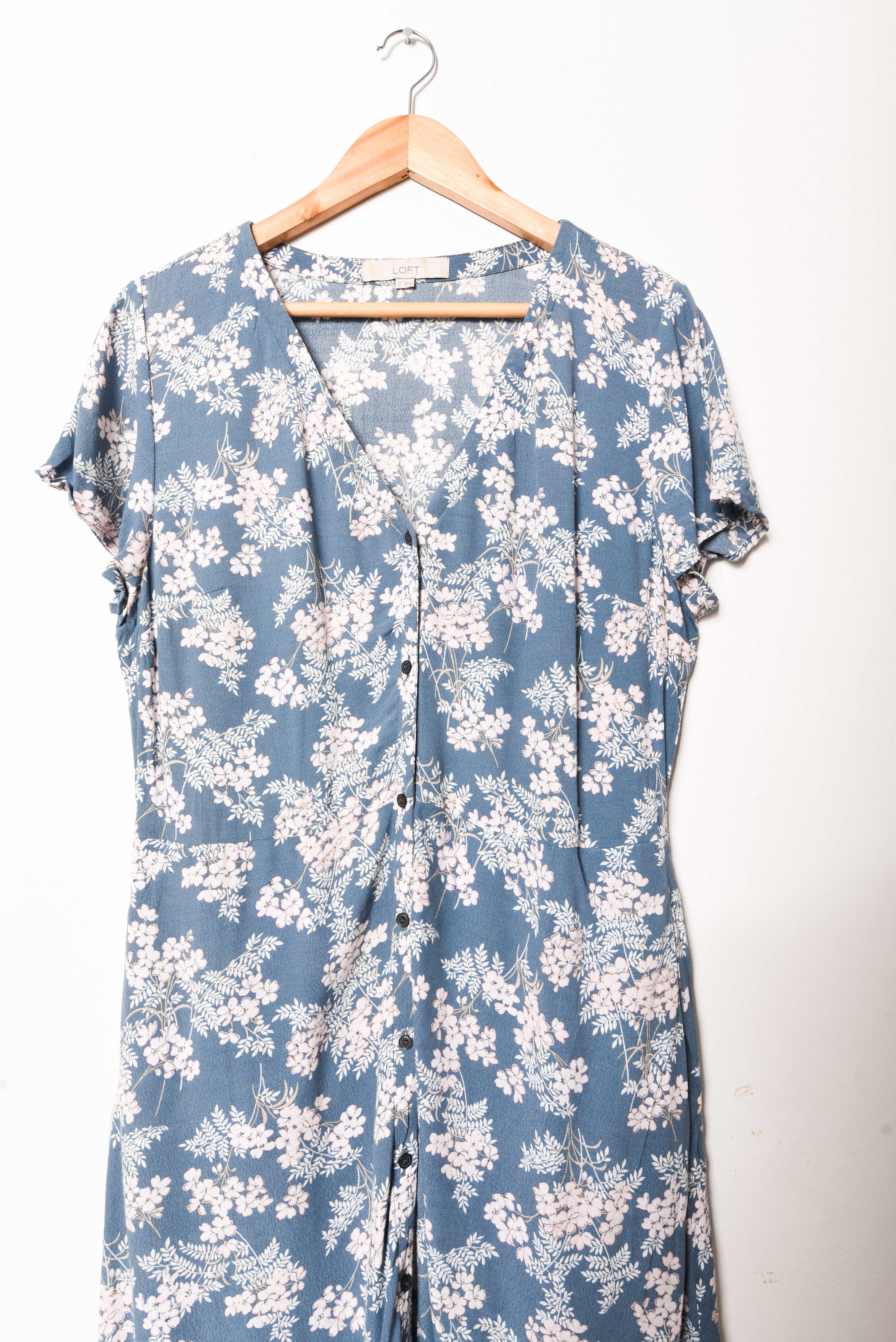 Vestido turquesa floral